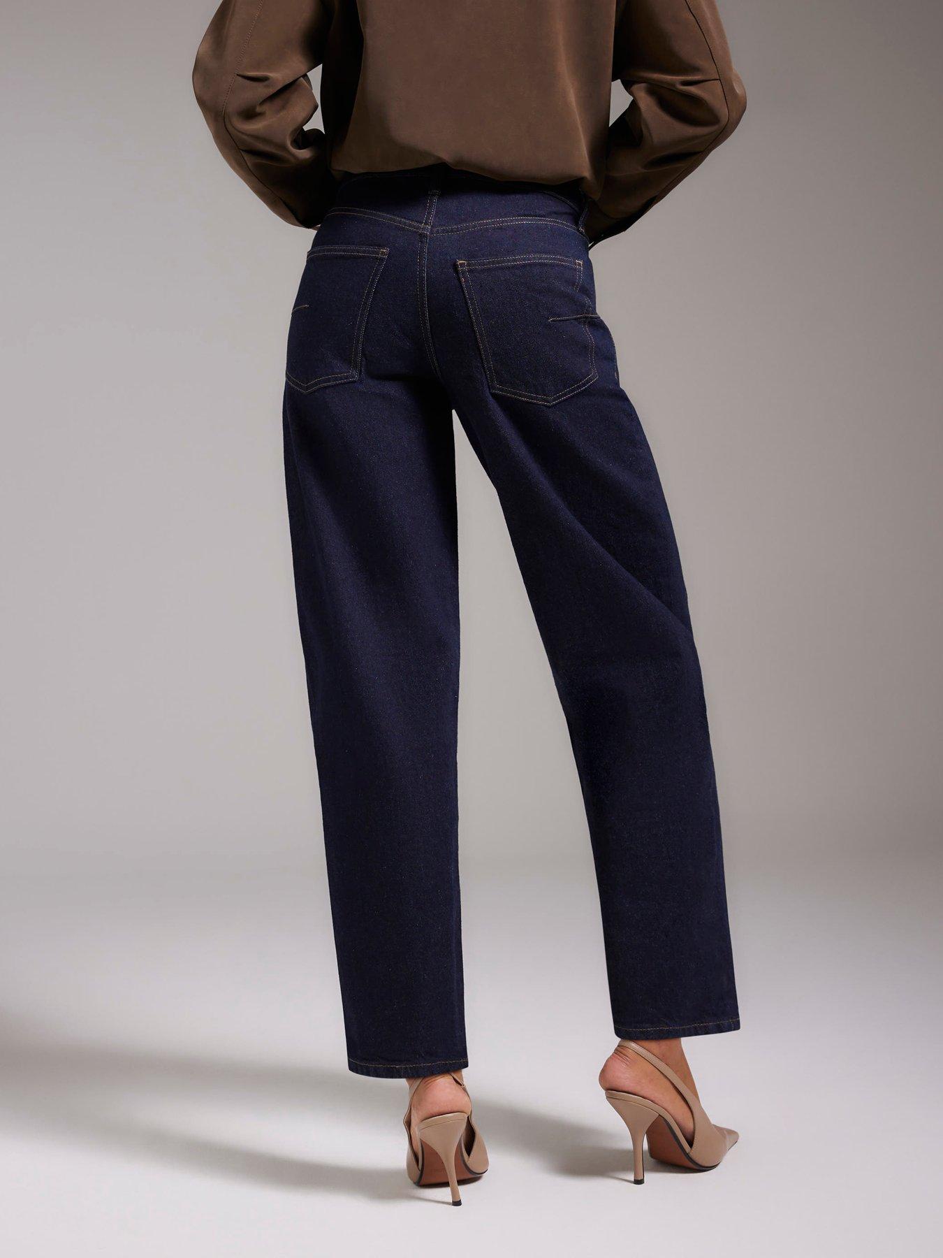 River Island Edward Core Barrel Jeans- Blue | Very