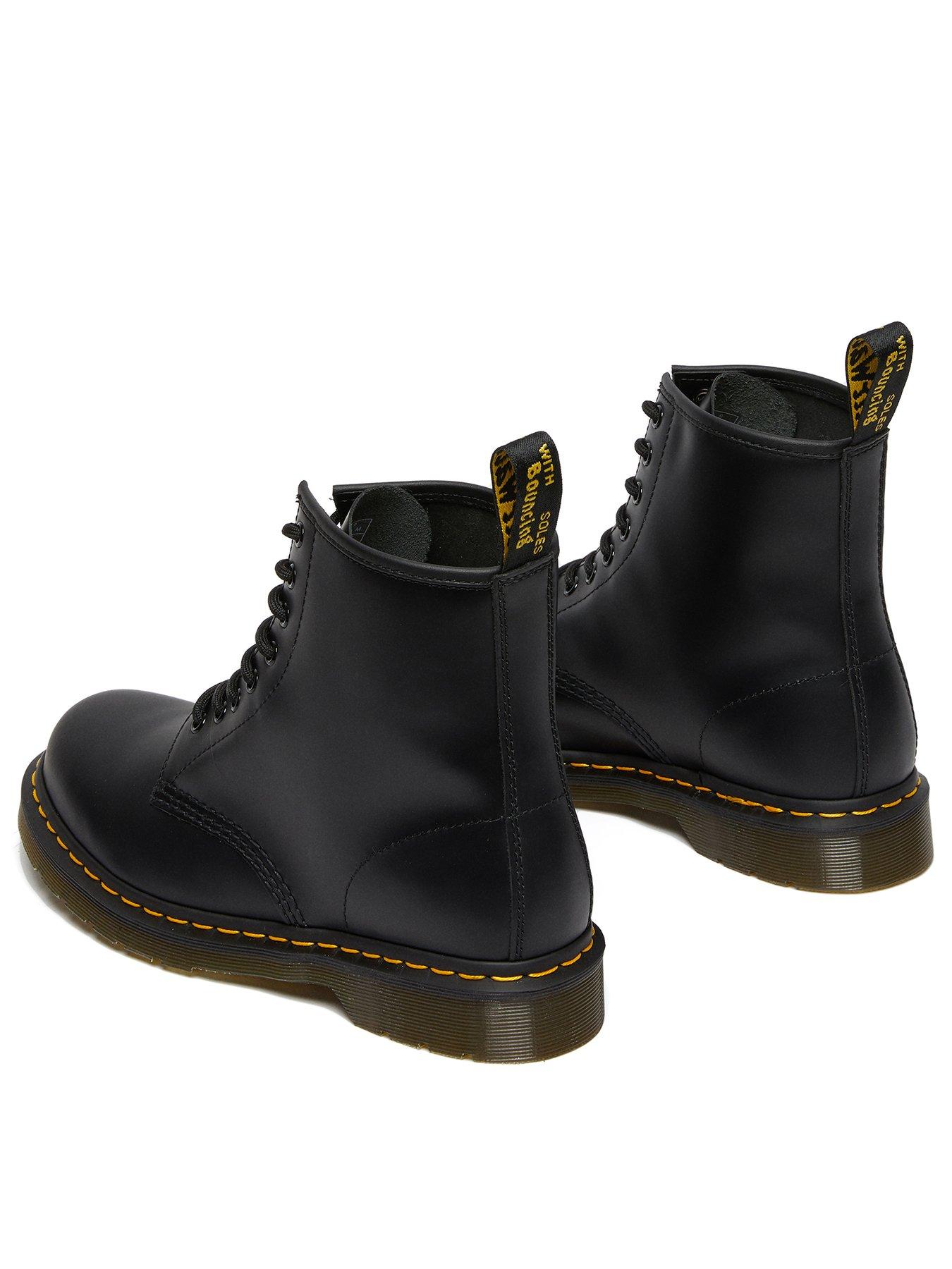 Image 3 of 7 of Dr Martens Dr 1460 8 Eye Smooth Leather Lace Up Boots - Black