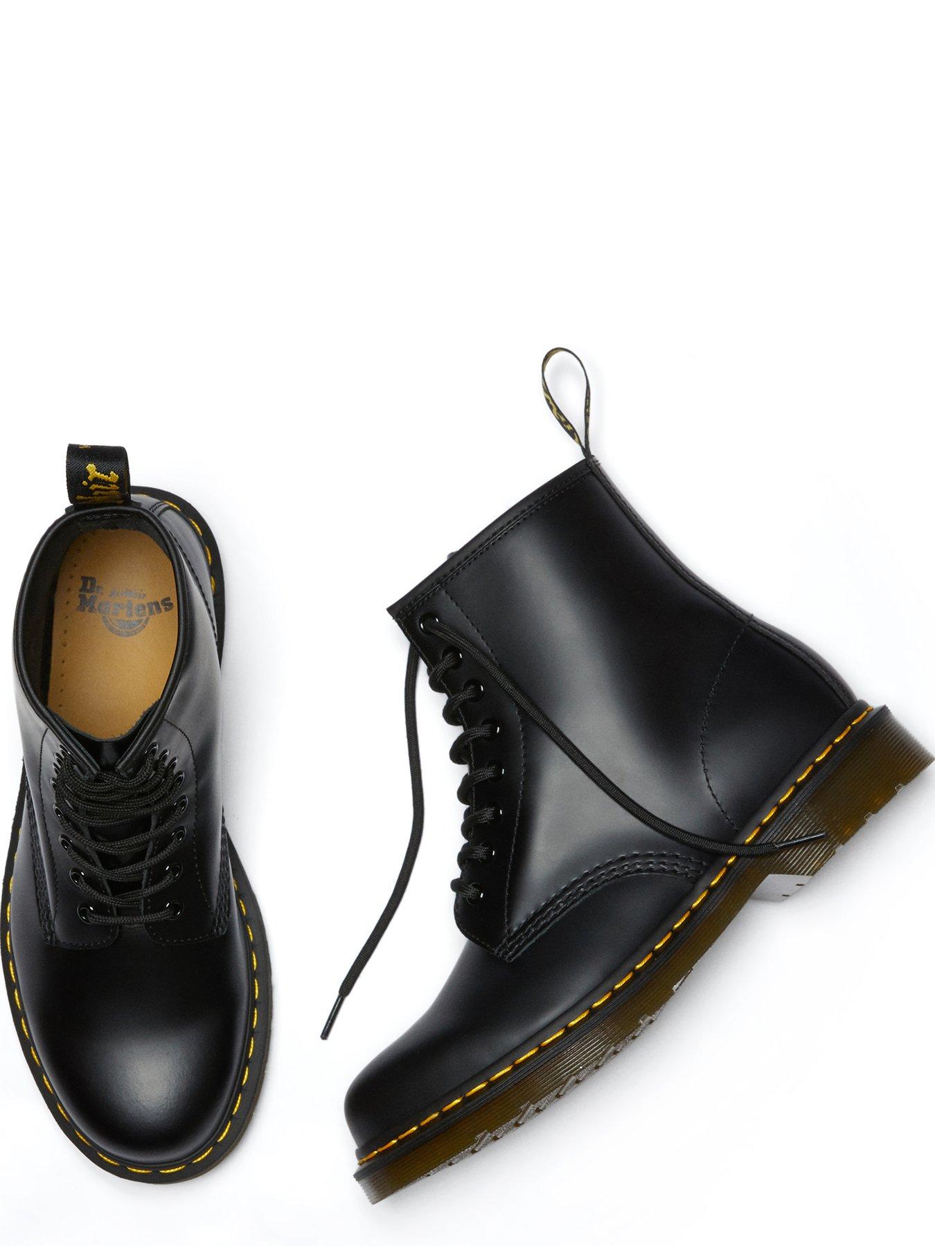 Image 4 of 7 of Dr Martens Dr 1460 8 Eye Smooth Leather Lace Up Boots - Black