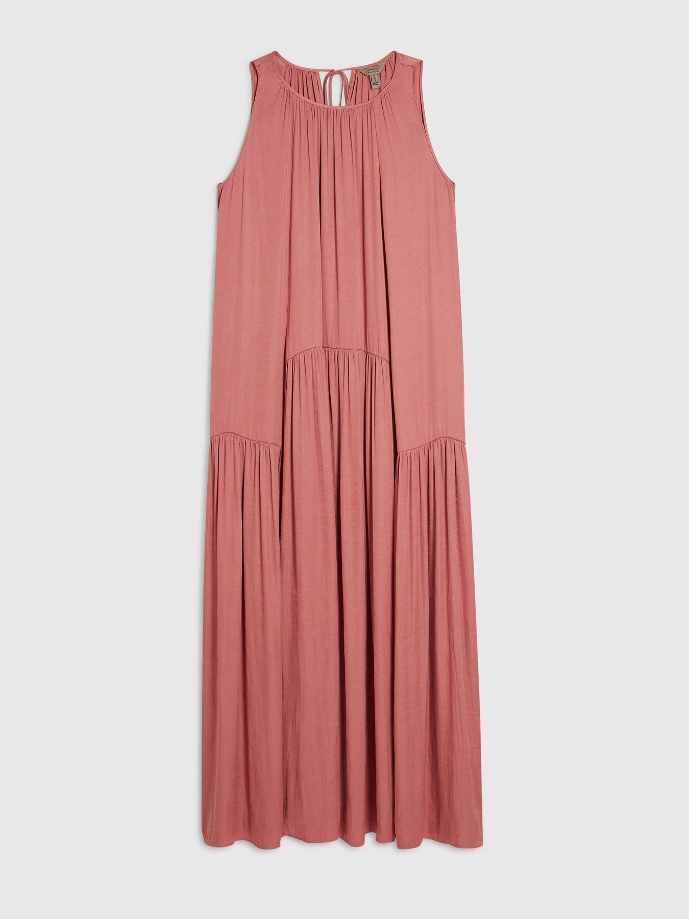 Image 5 of 6 of River Island Airflow Halter Dress - Pink