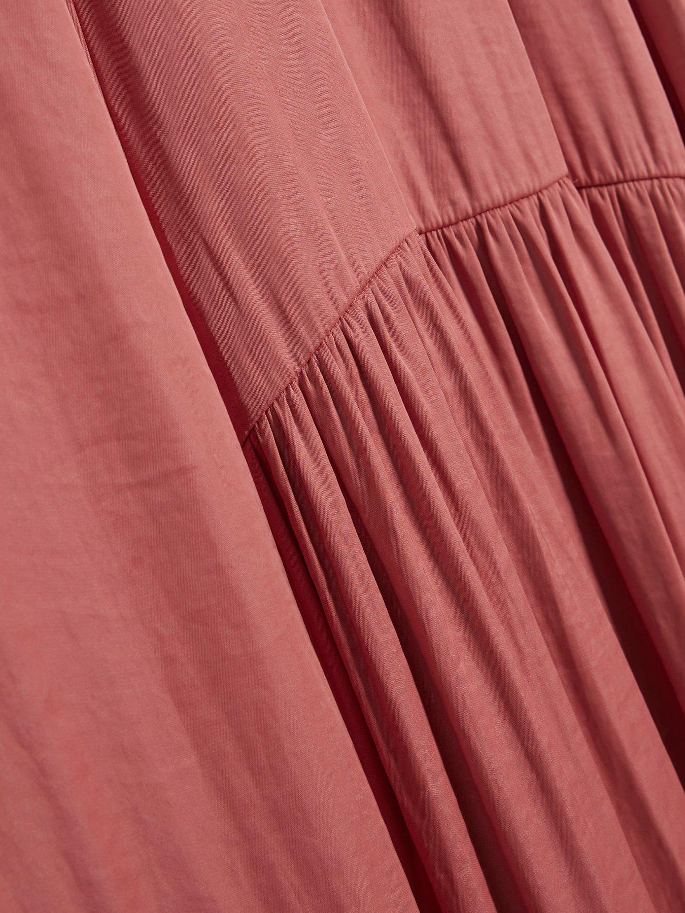 Image 6 of 6 of River Island Airflow Halter Dress - Pink