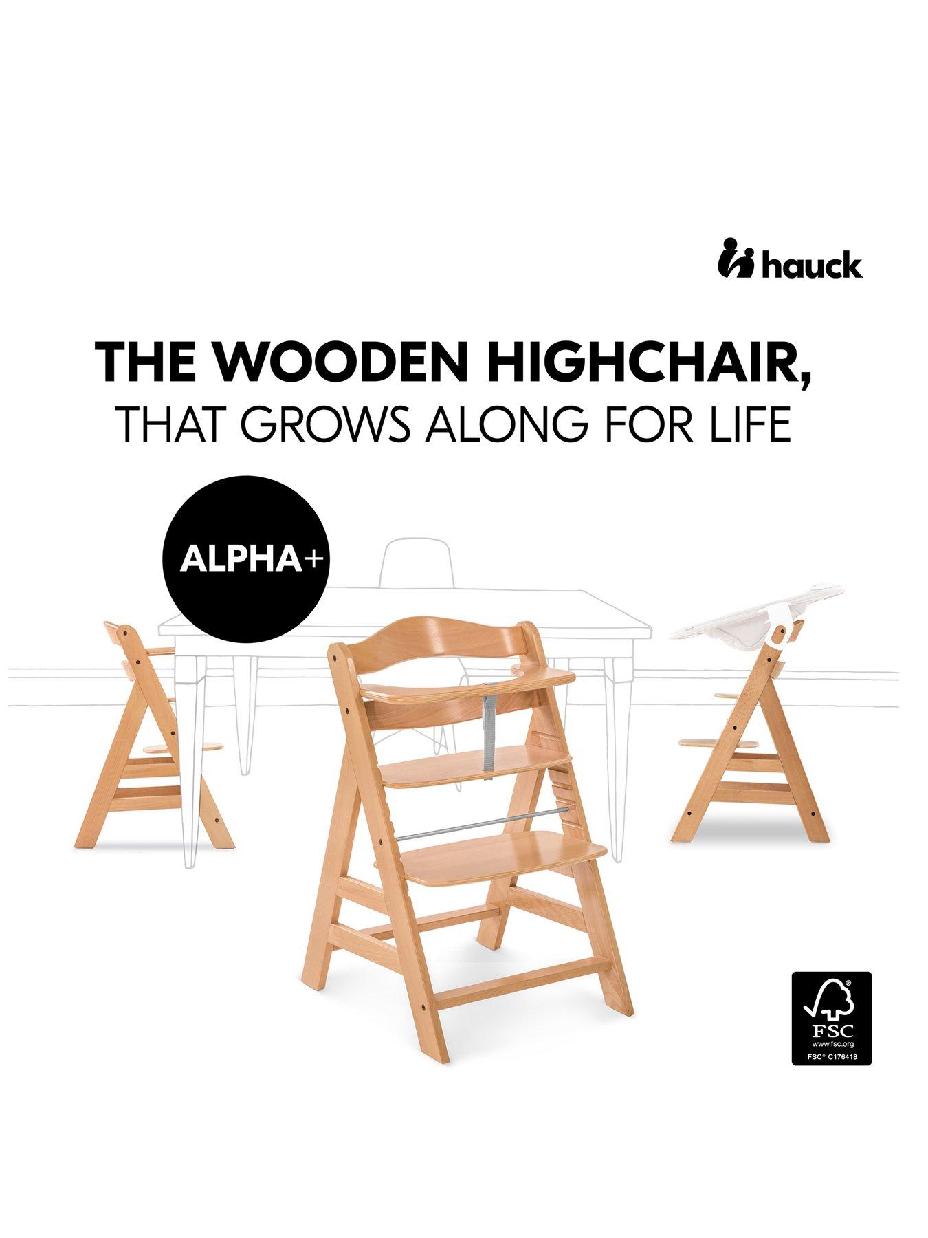 Image 2 of 8 of Hauck Alpha Highchair Bundle - Natural