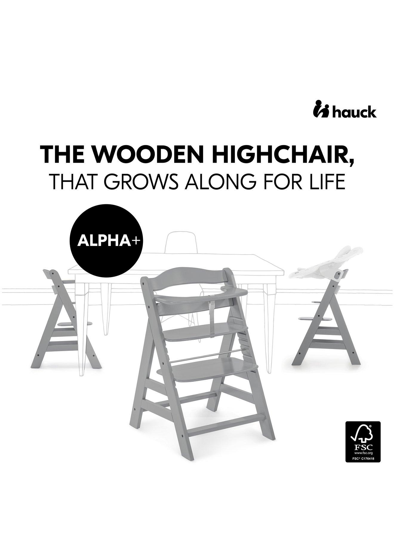 Image 2 of 8 of Hauck Alpha Highchair Premium Bundle - Grey