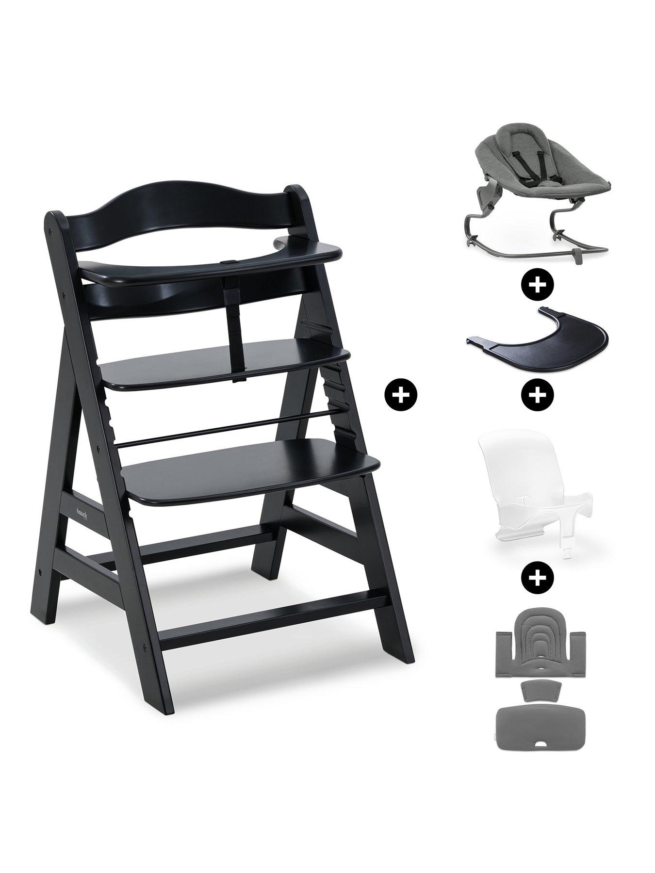 Hauck Alpha Highchair Premium Bundle - Black