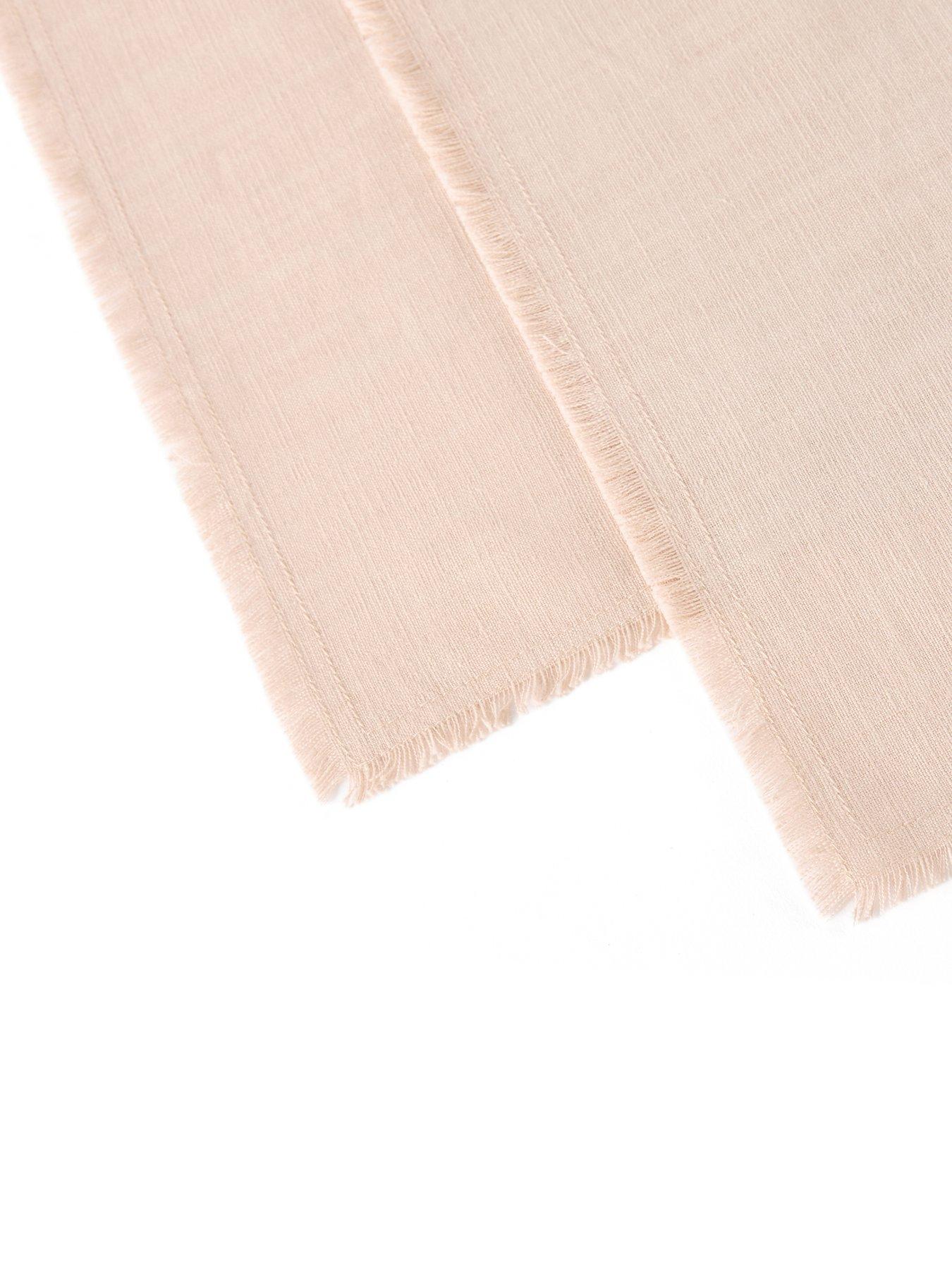 Image 4 of 7 of Michelle Keegan Home Cotton And Linen Blend Placemats With Raw Edge - Set Of 2