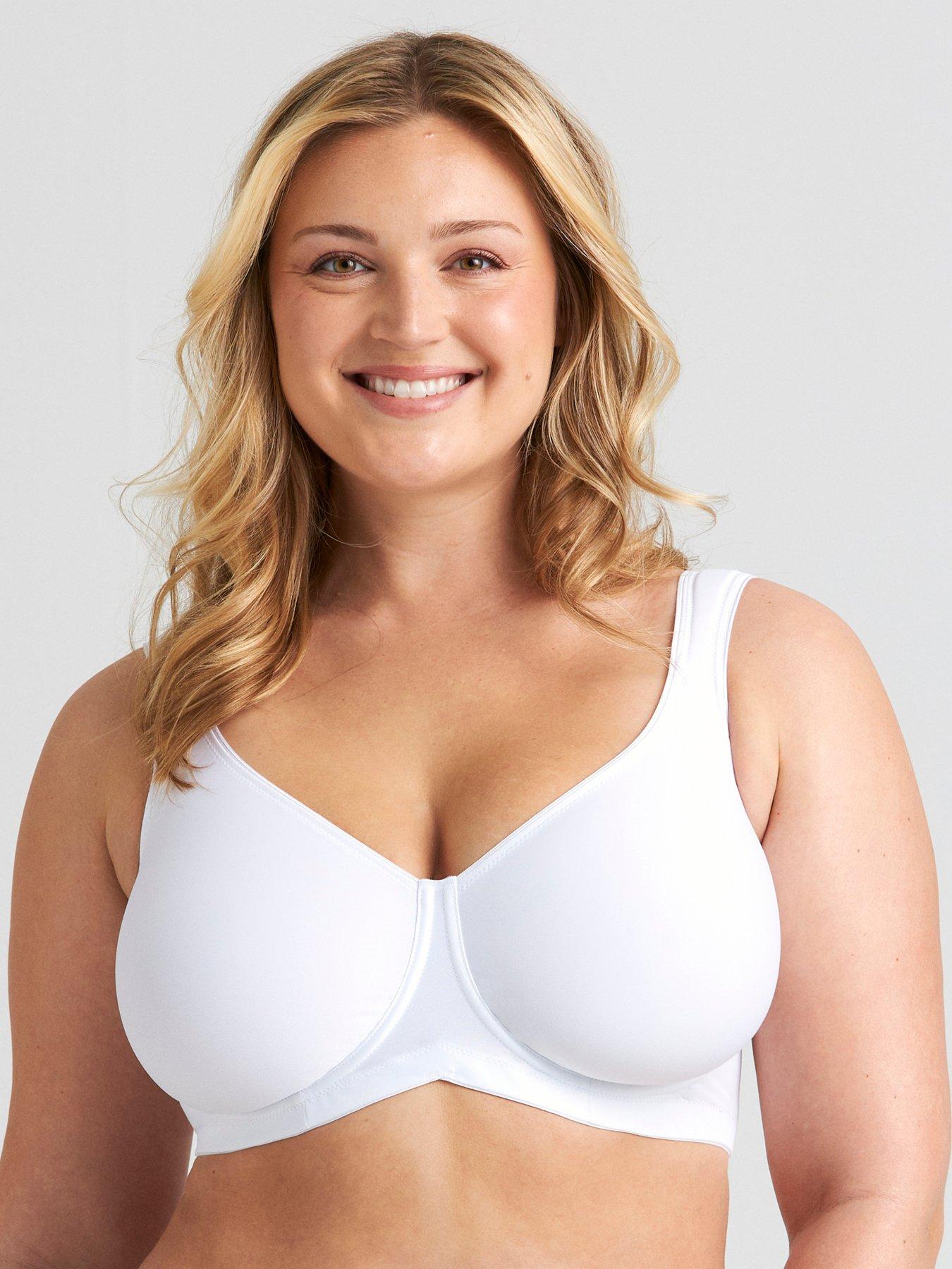 Miss Mary of Sweden Stay Fresh Air Underwired Bra, White, Size 32B, Women