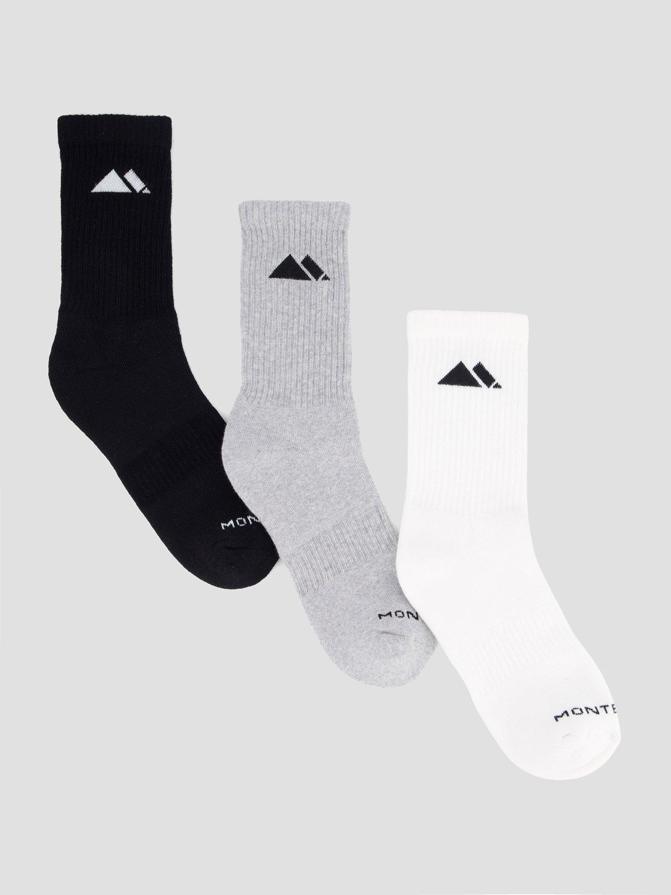Image 1 of 3 of Monterrain Mens Form Core Crew Socks 3x Pack - Multi