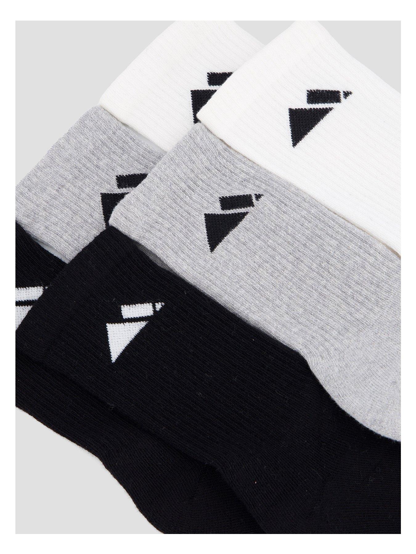 Image 3 of 3 of Monterrain Mens Form Core Crew Socks 3x Pack - Multi