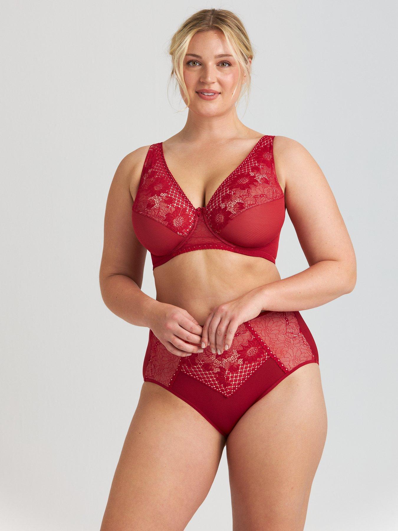 Miss Mary Of Sweden Lace Charm Underwired Bra - English Red