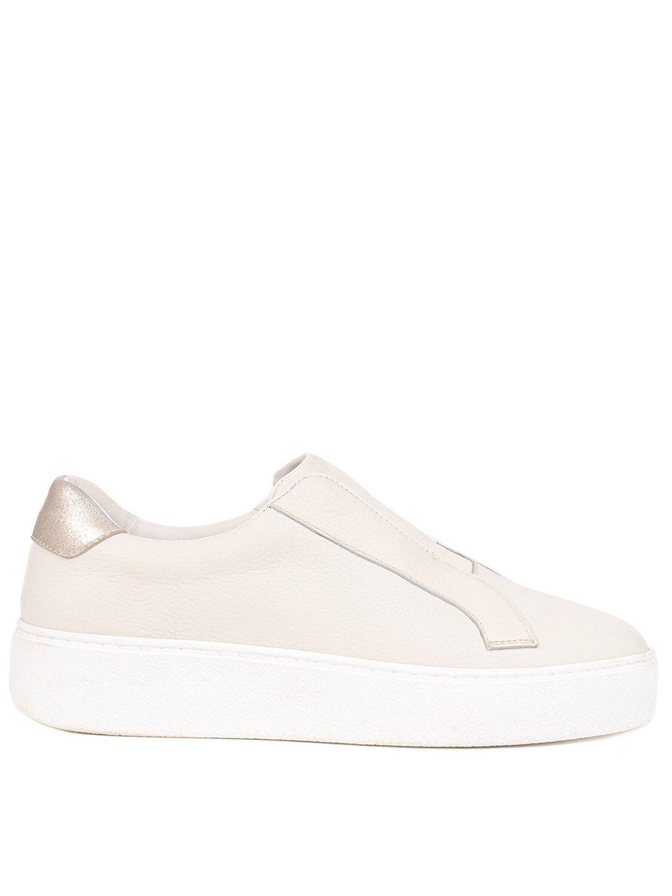Jones Bootmaker Fernanda Low Trainer, White, Size 5, Women