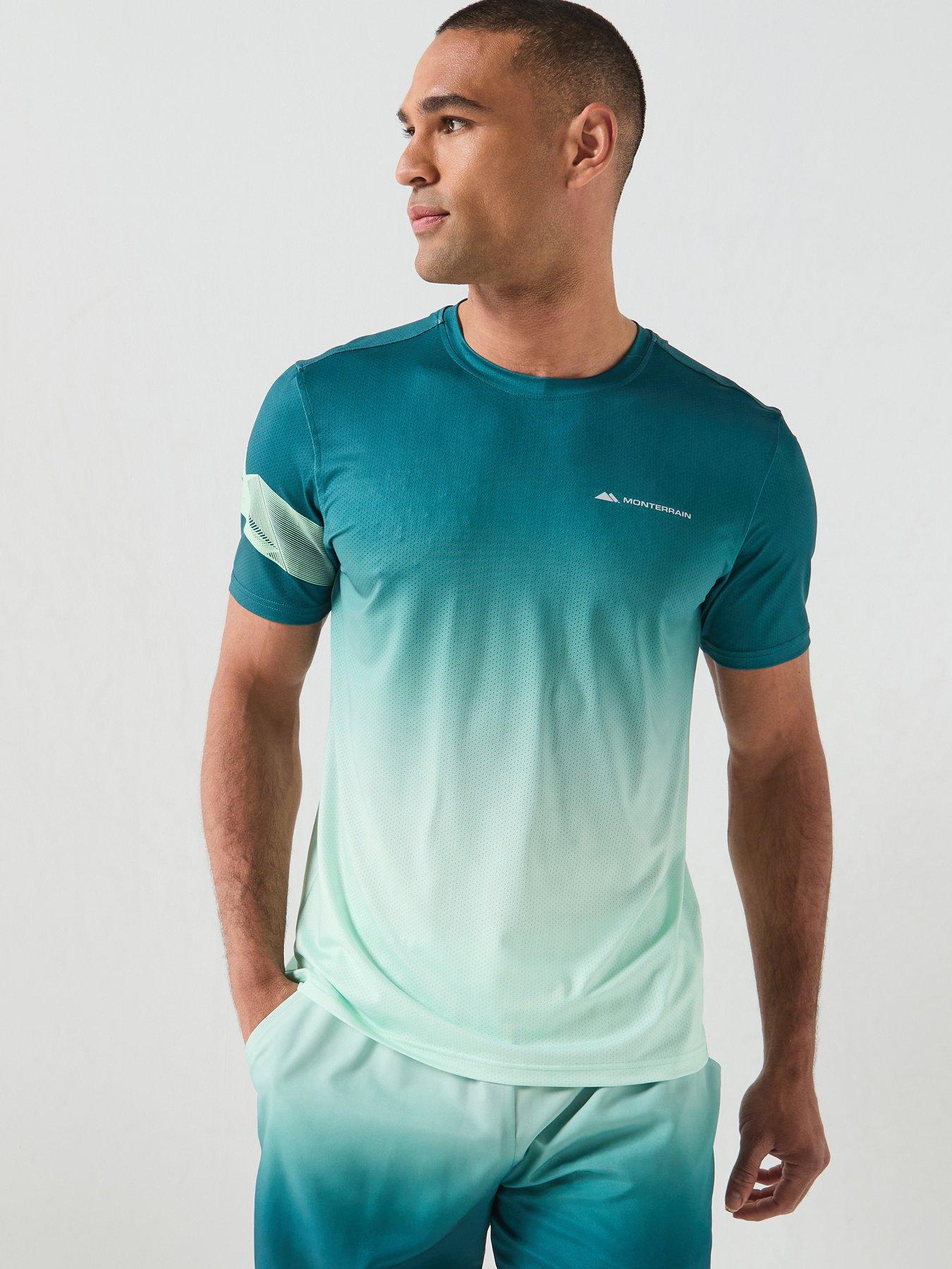 Monterrain Mens Distance Ombre Tee - Green