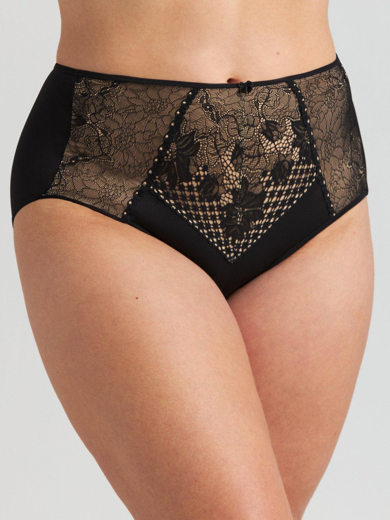 Miss Mary of Sweden Lace Charm Maxi Panty - Black