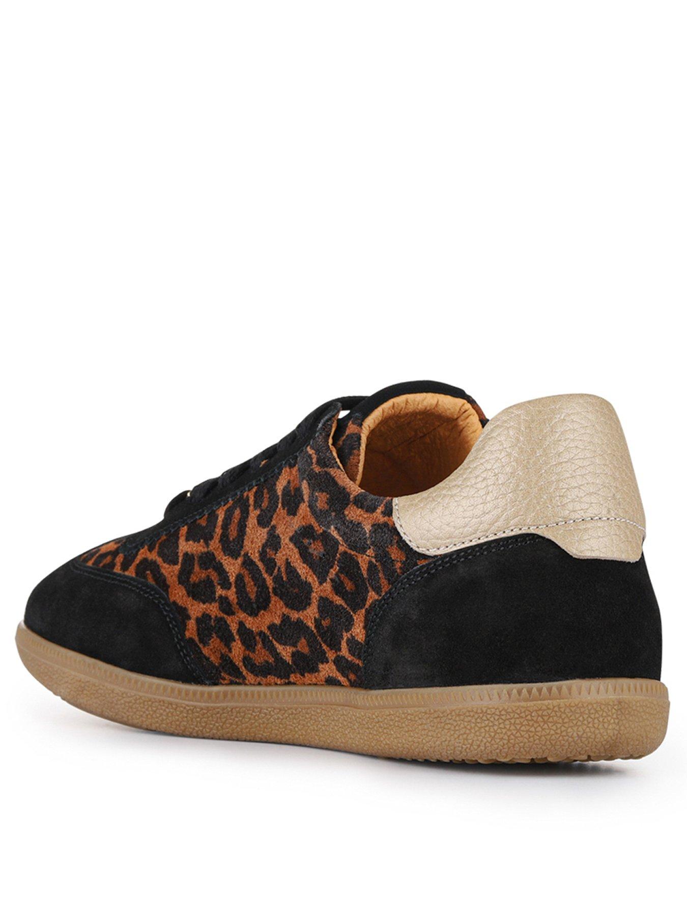 Image 3 of 6 of Jones Bootmaker Artea Lace Up Trainer - Leopard