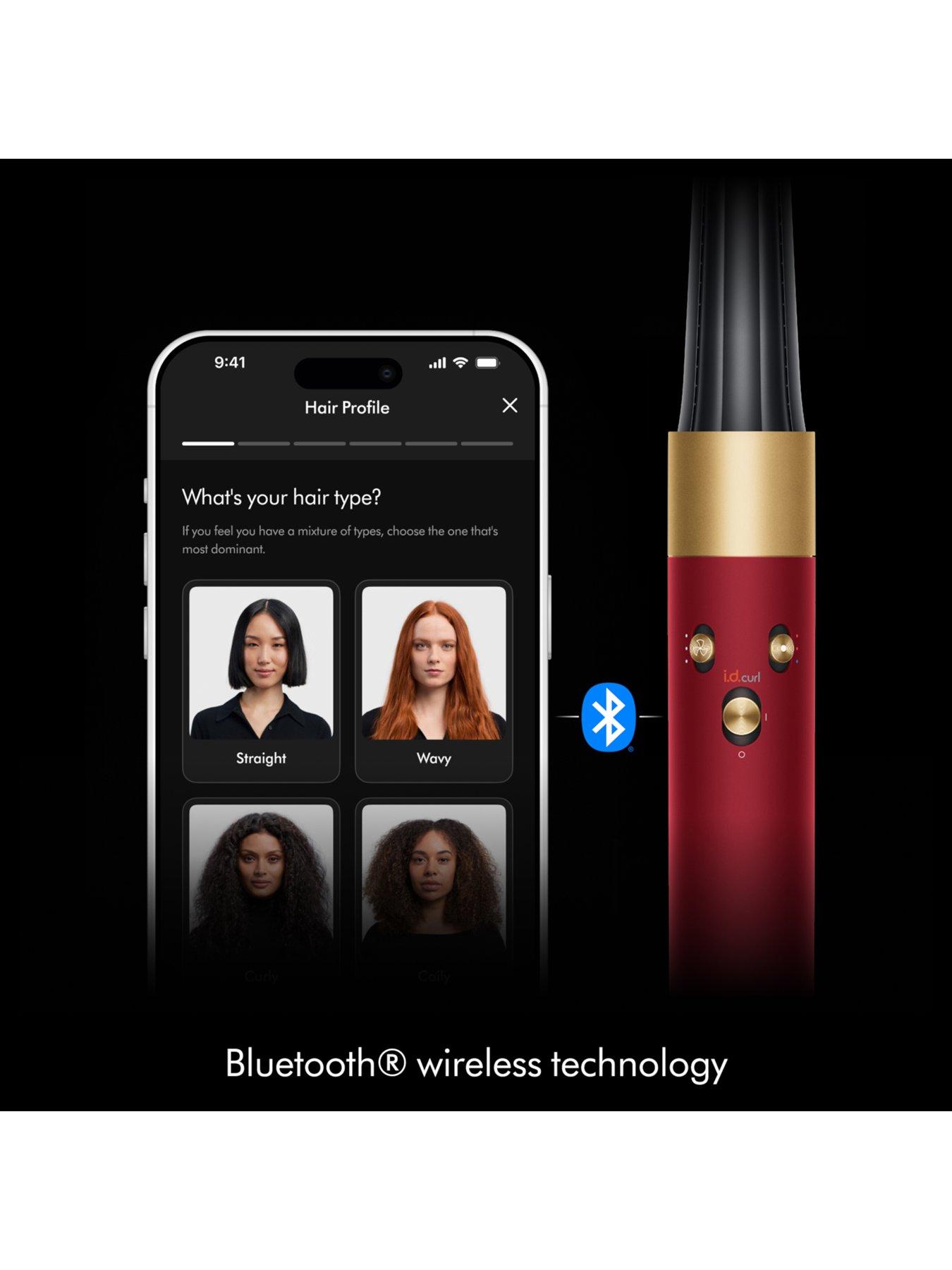 Image 3 of 7 of Dyson Airwrap i.d multi-styler and dryer, Straight and Wavy, Red Velvet/Gold