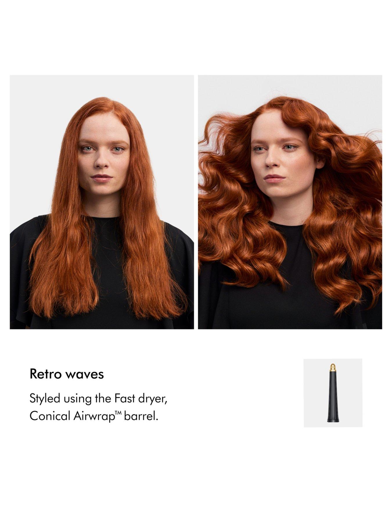 Image 5 of 7 of Dyson Airwrap i.d multi-styler and dryer, Straight and Wavy, Red Velvet/Gold