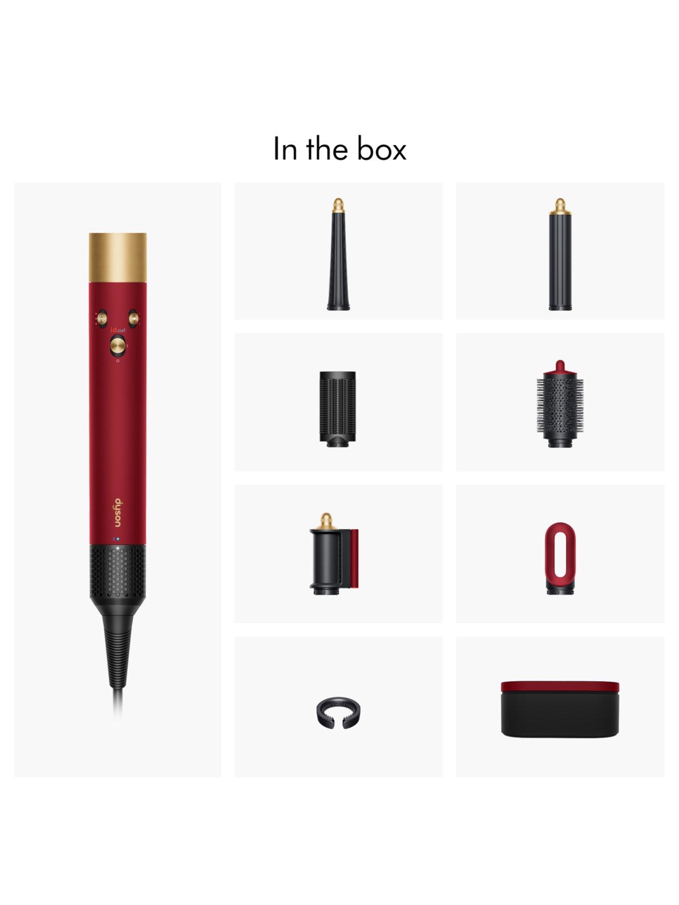Image 7 of 7 of Dyson Airwrap i.d multi-styler and dryer, Straight and Wavy, Red Velvet/Gold