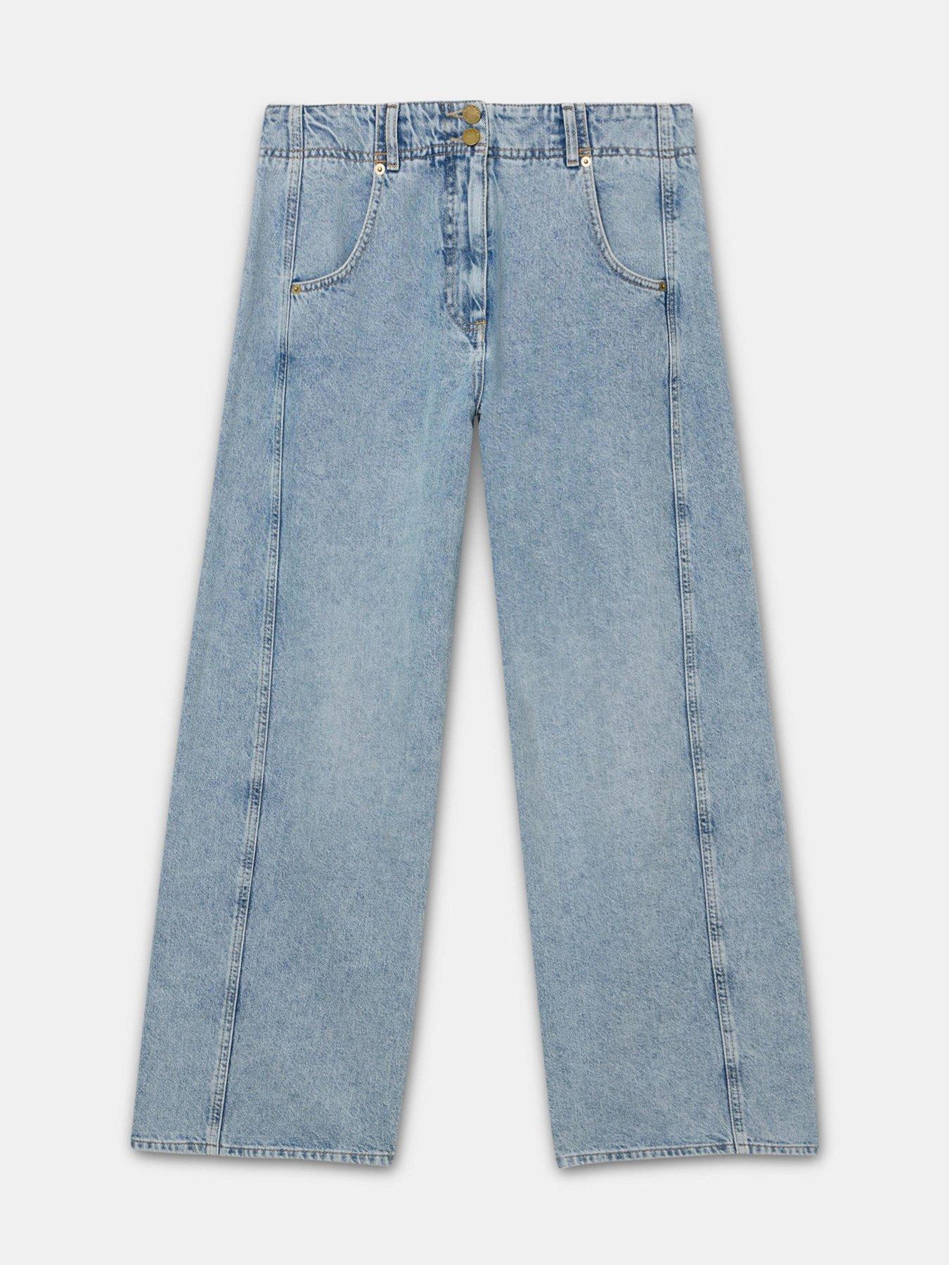Image 5 of 6 of Mint Velvet Indigo Relaxed Wide Jean - Blue