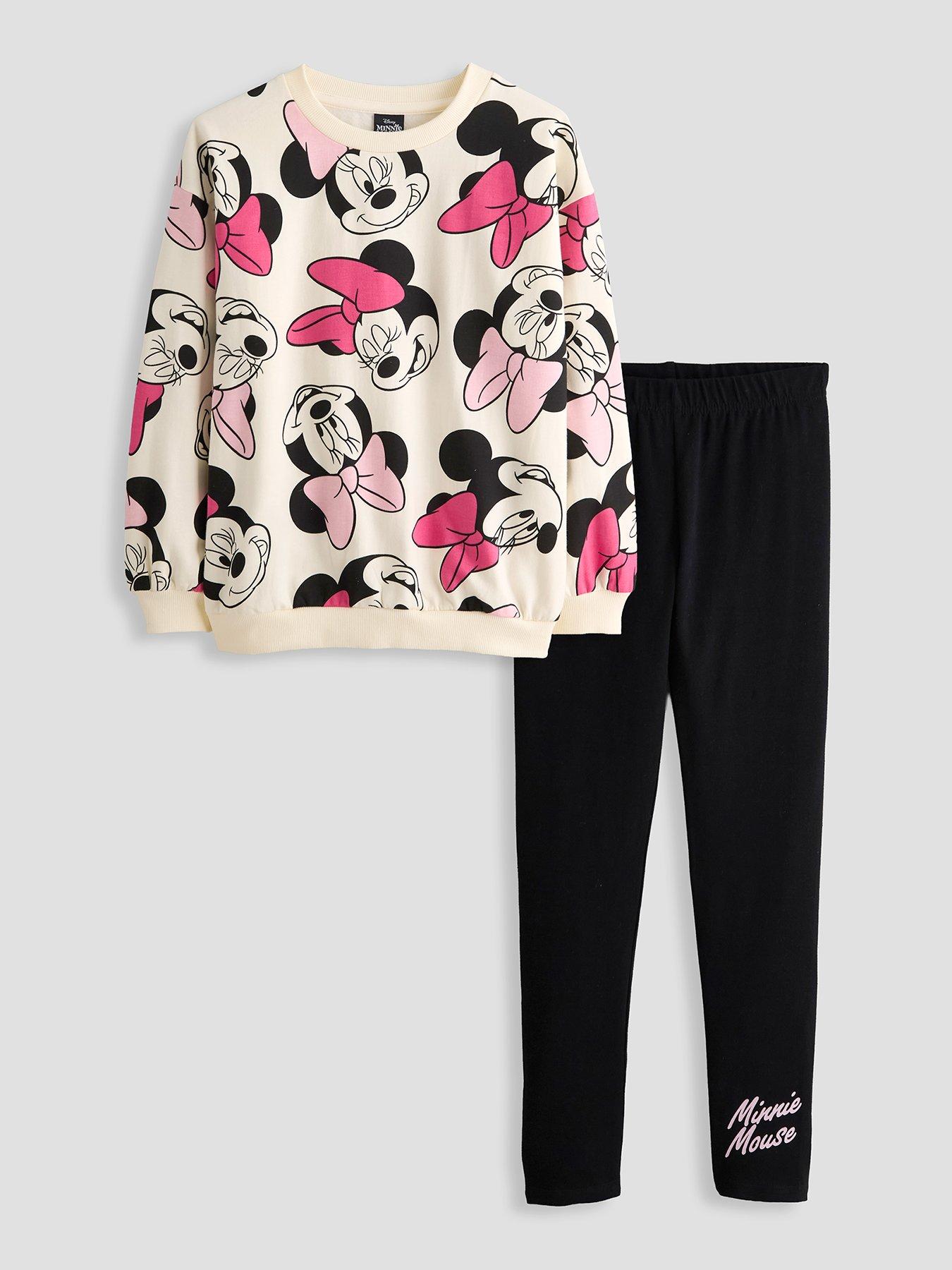 The Very Collection Minnie Mouse Sweatshirt And Legging Set - Cream