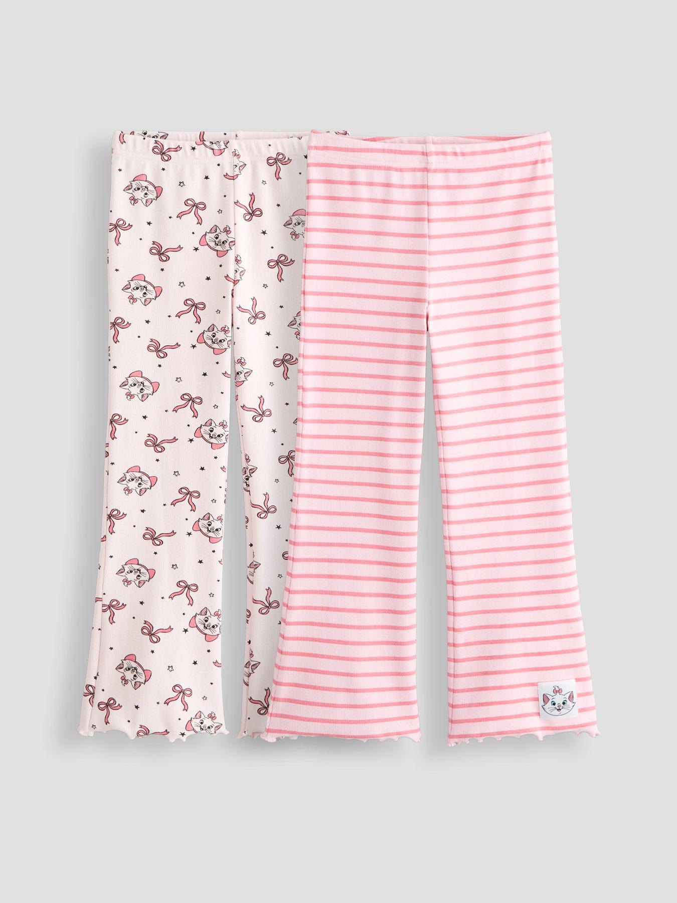 The Very Collection Aristocats Marie 2 Pack Flare Rib Leggings - Multi