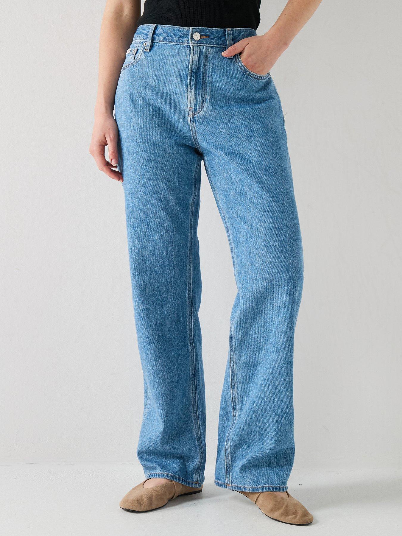 Calvin Klein Jeans 90S Straight Radio Jeans, Blue, Women