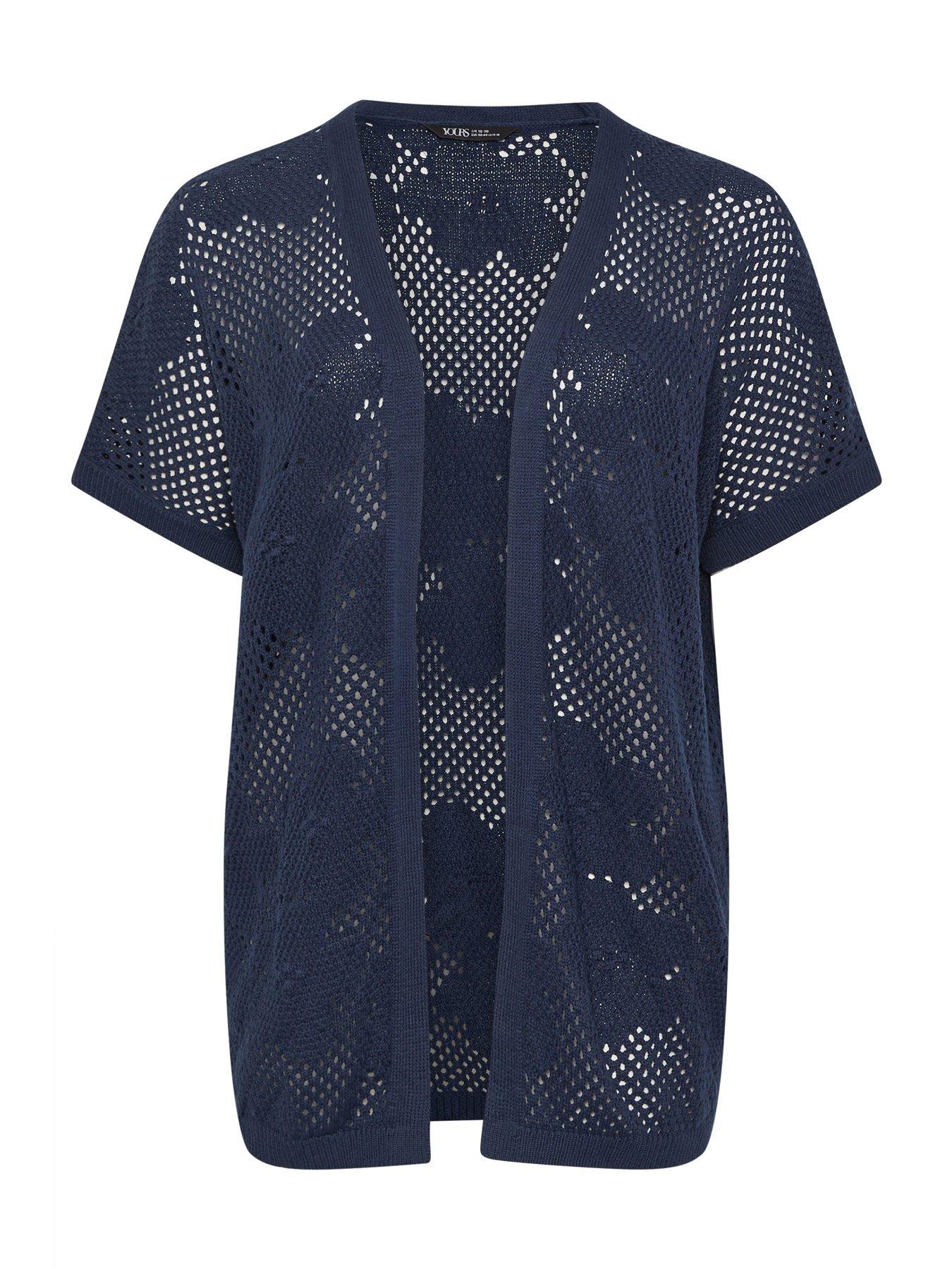 Image 5 of 5 of Yours Curve Kimono Cardigan - Blue