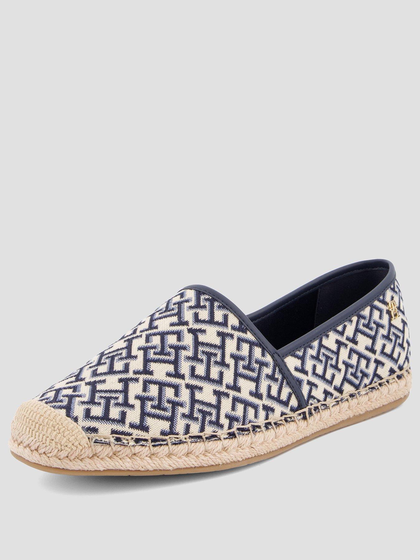 Image 2 of 7 of Tommy Hilfiger Th Monogram Jacquard Espadrille - Blue