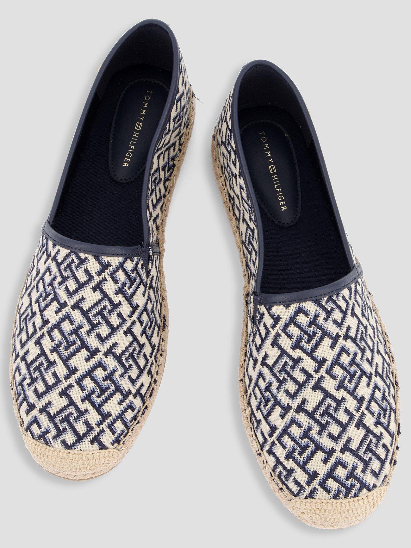 Image 3 of 7 of Tommy Hilfiger Th Monogram Jacquard Espadrille - Blue