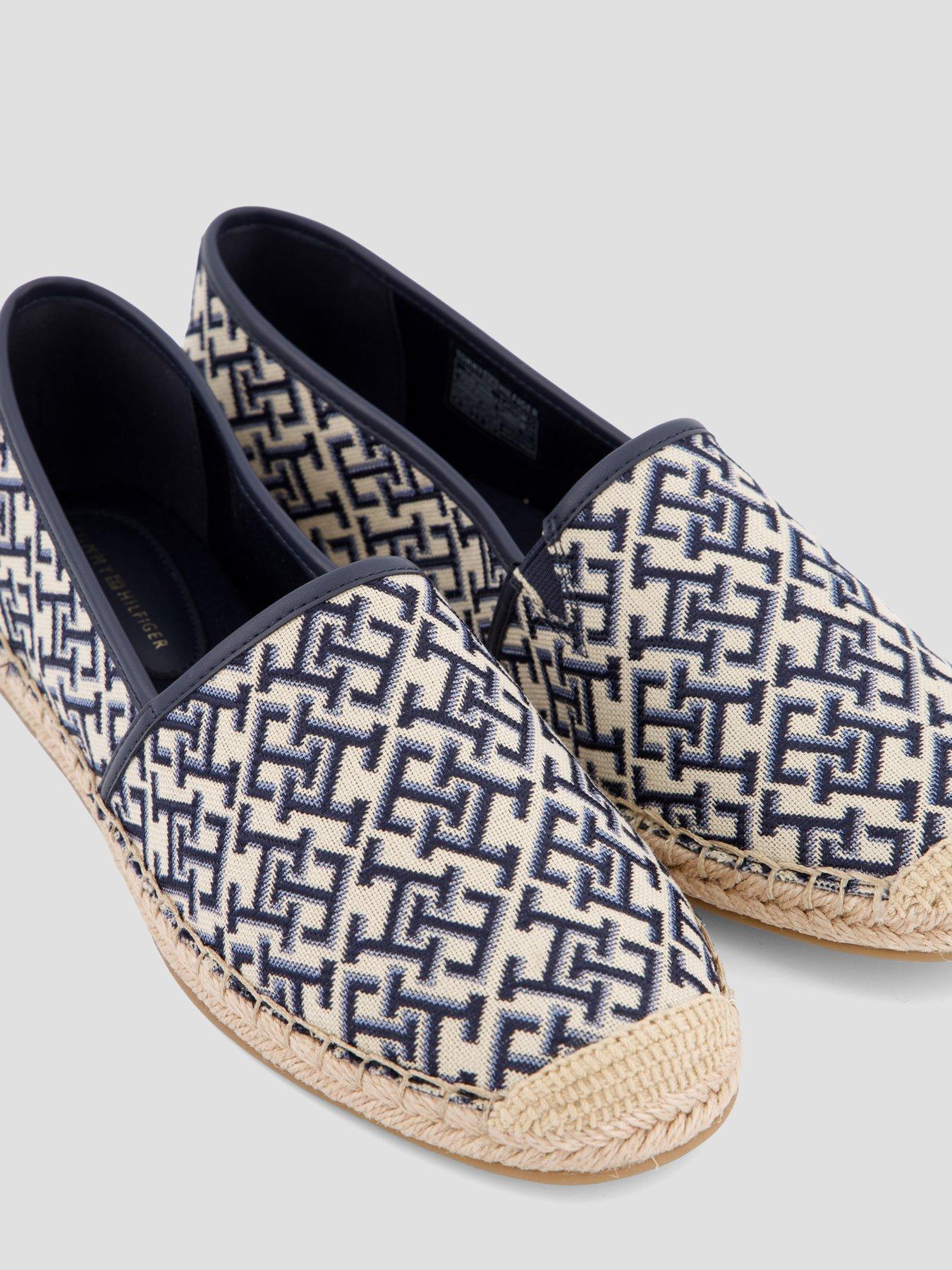 Image 5 of 7 of Tommy Hilfiger Th Monogram Jacquard Espadrille - Blue