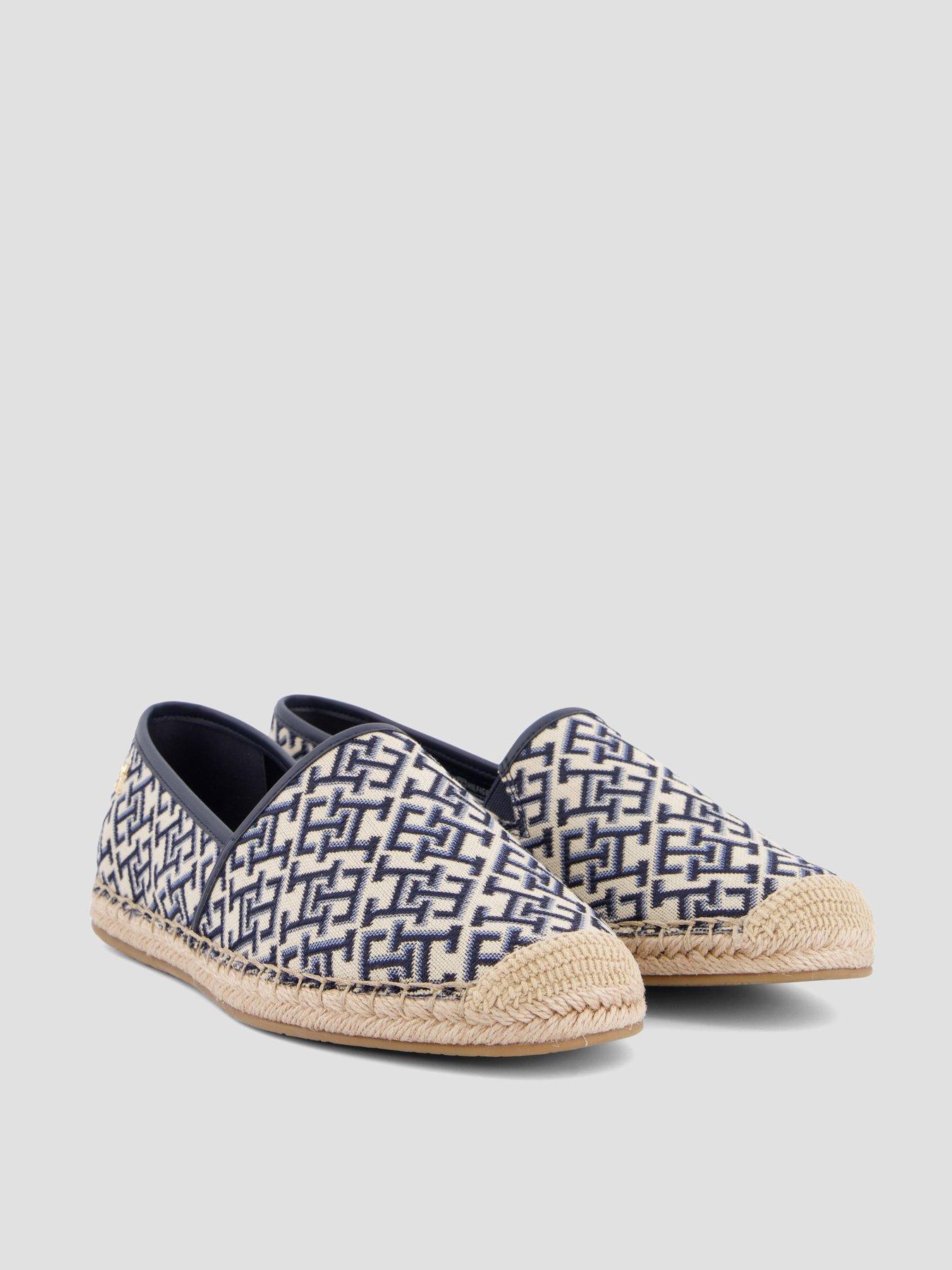 Image 6 of 7 of Tommy Hilfiger Th Monogram Jacquard Espadrille - Blue
