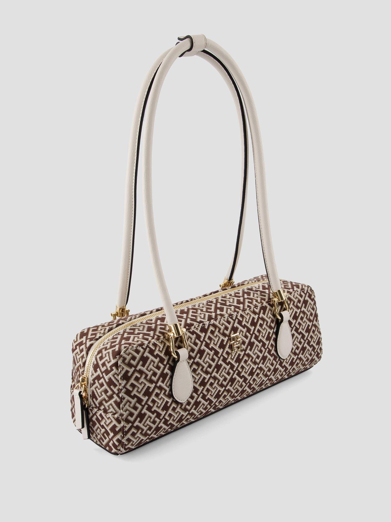 Image 2 of 4 of Tommy Hilfiger Textile Jacquard Rectangular Shoulder Bag - Beige