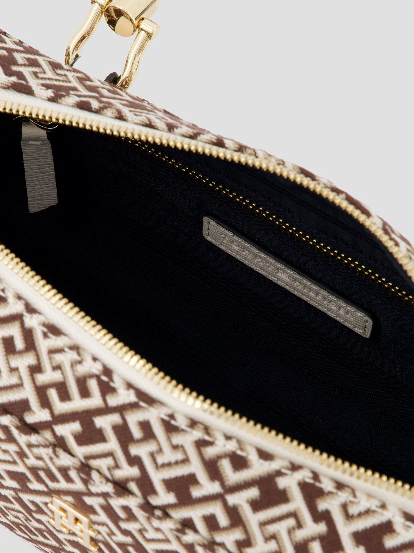 Image 4 of 4 of Tommy Hilfiger Textile Jacquard Rectangular Shoulder Bag - Beige