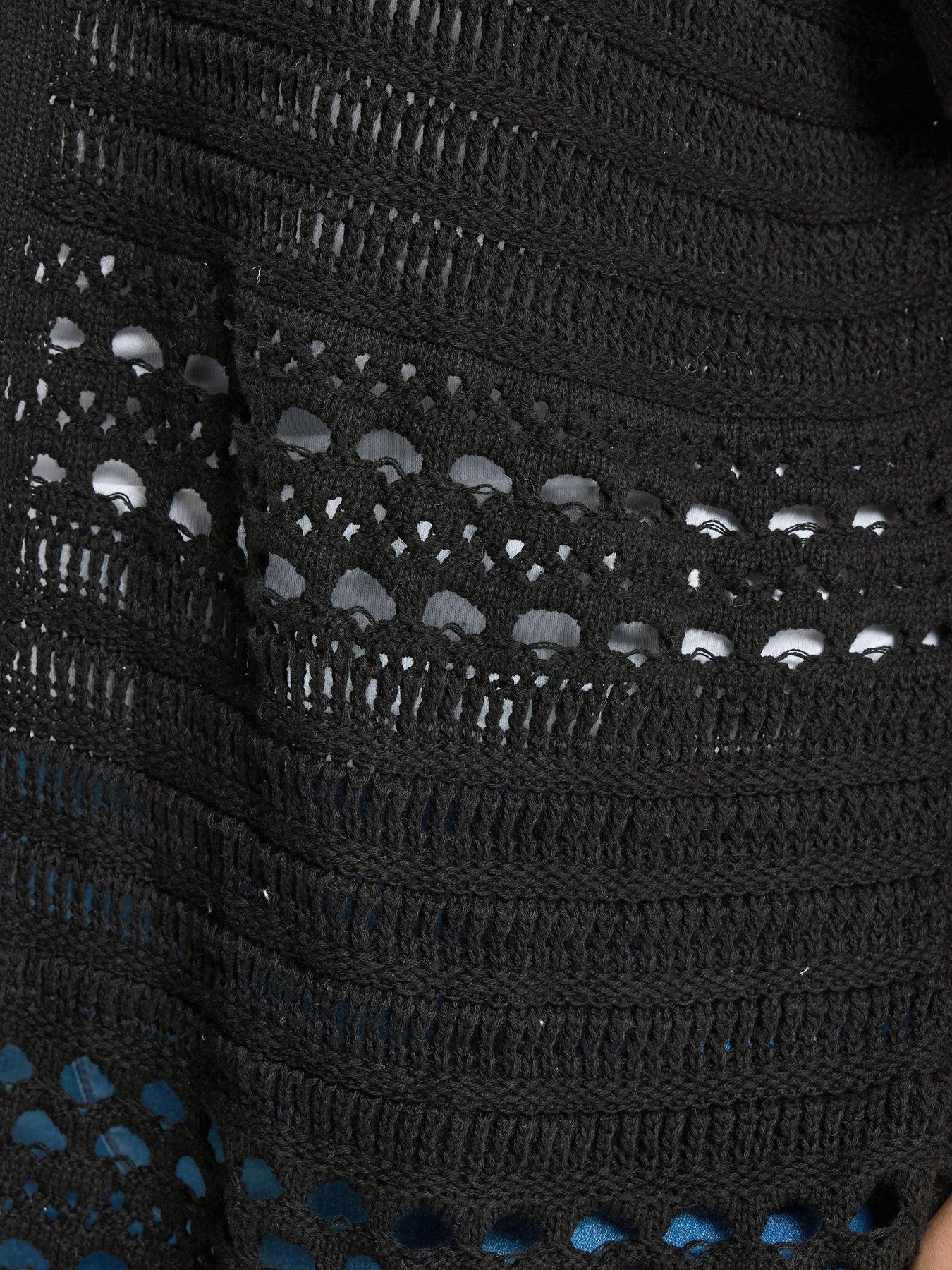 Image 4 of 5 of Yours Curve Kimono Cardigan - Black