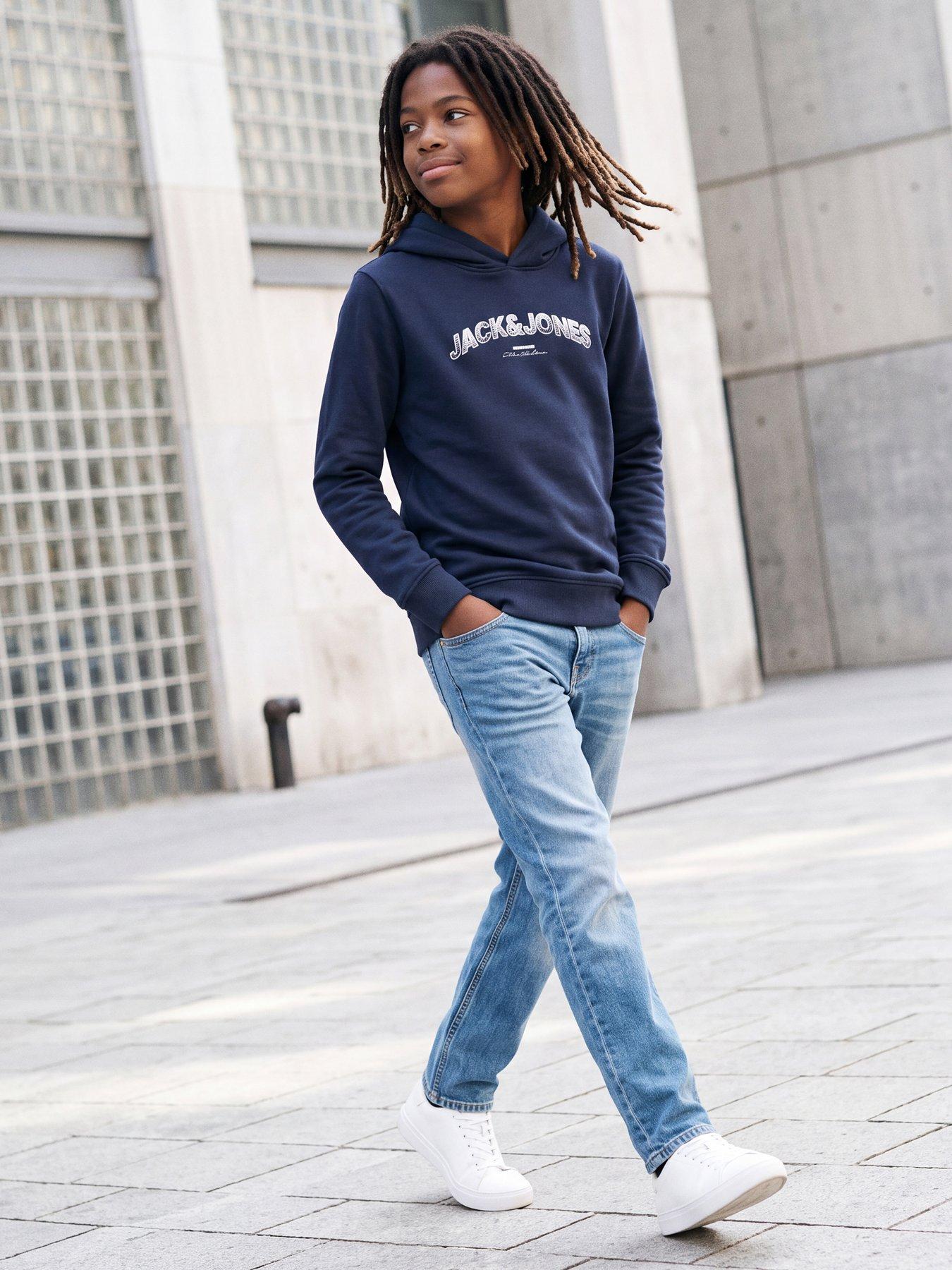 Jack & Jones Junior Boys Avery Hoody, Navy Blazer, Size 10 Years