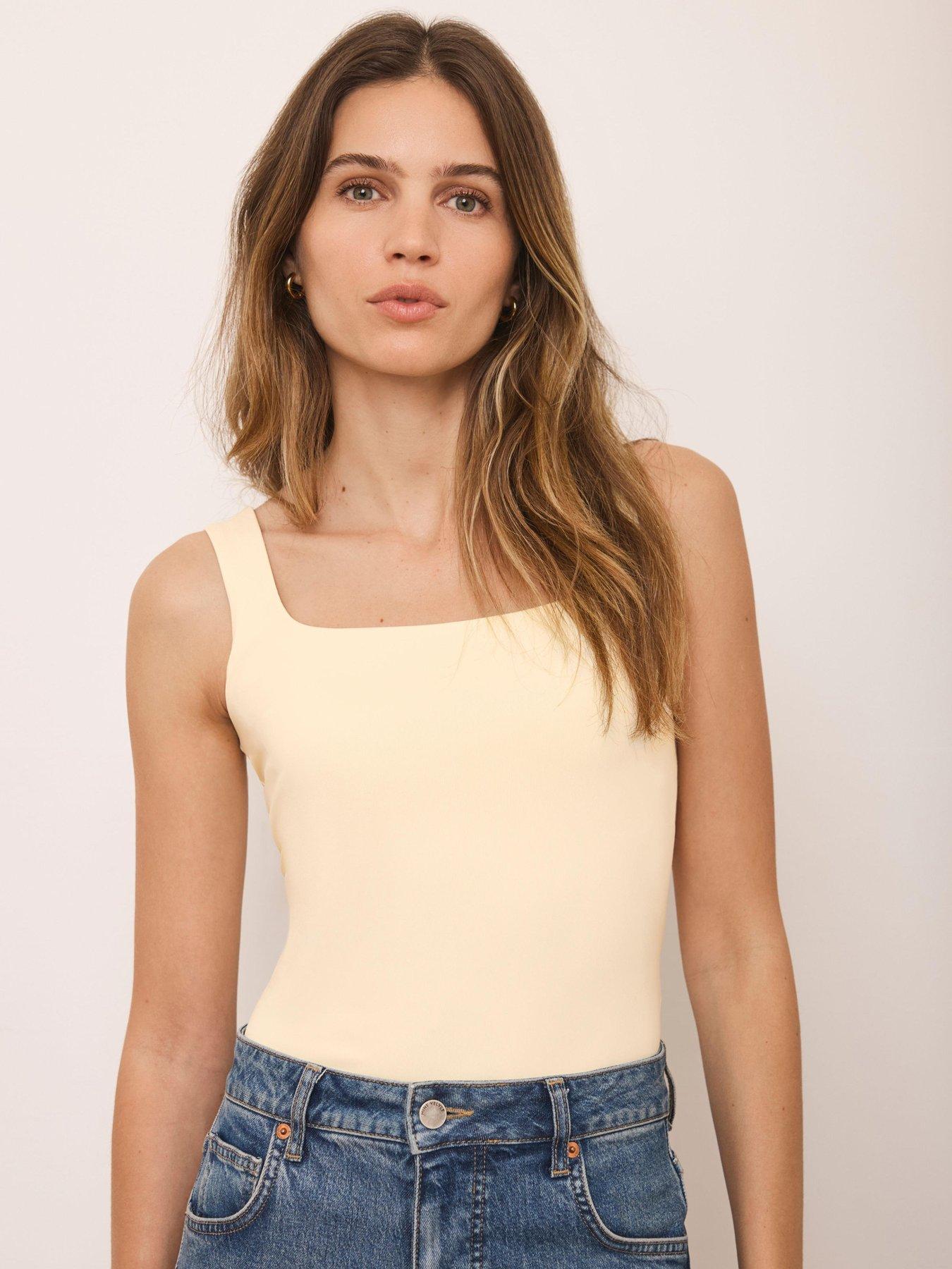 Mint Velvet Layering Square Vest - Yellow