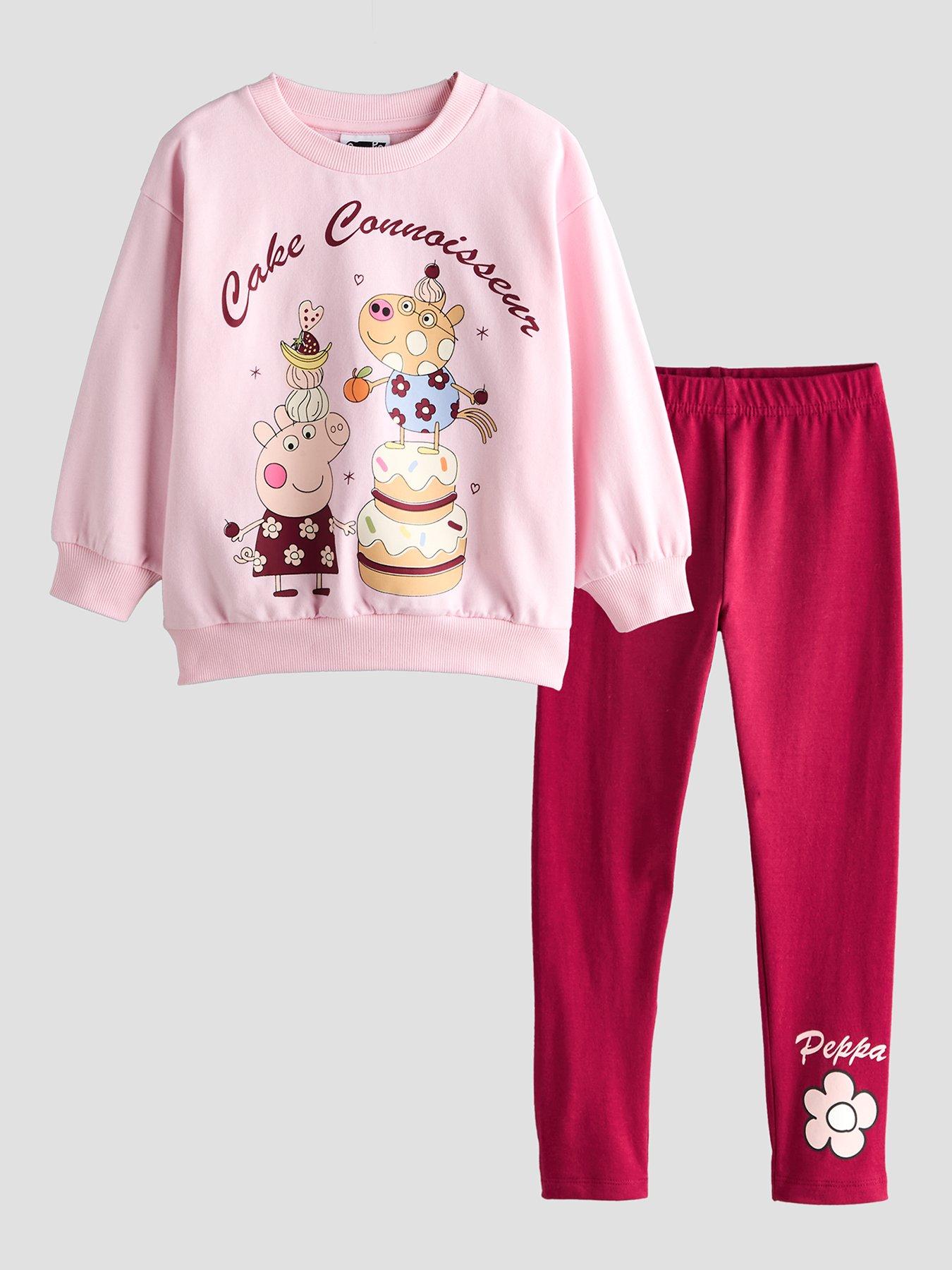 The Very Collection Peppa Pig Food Sweat And Leggings Set - Pink