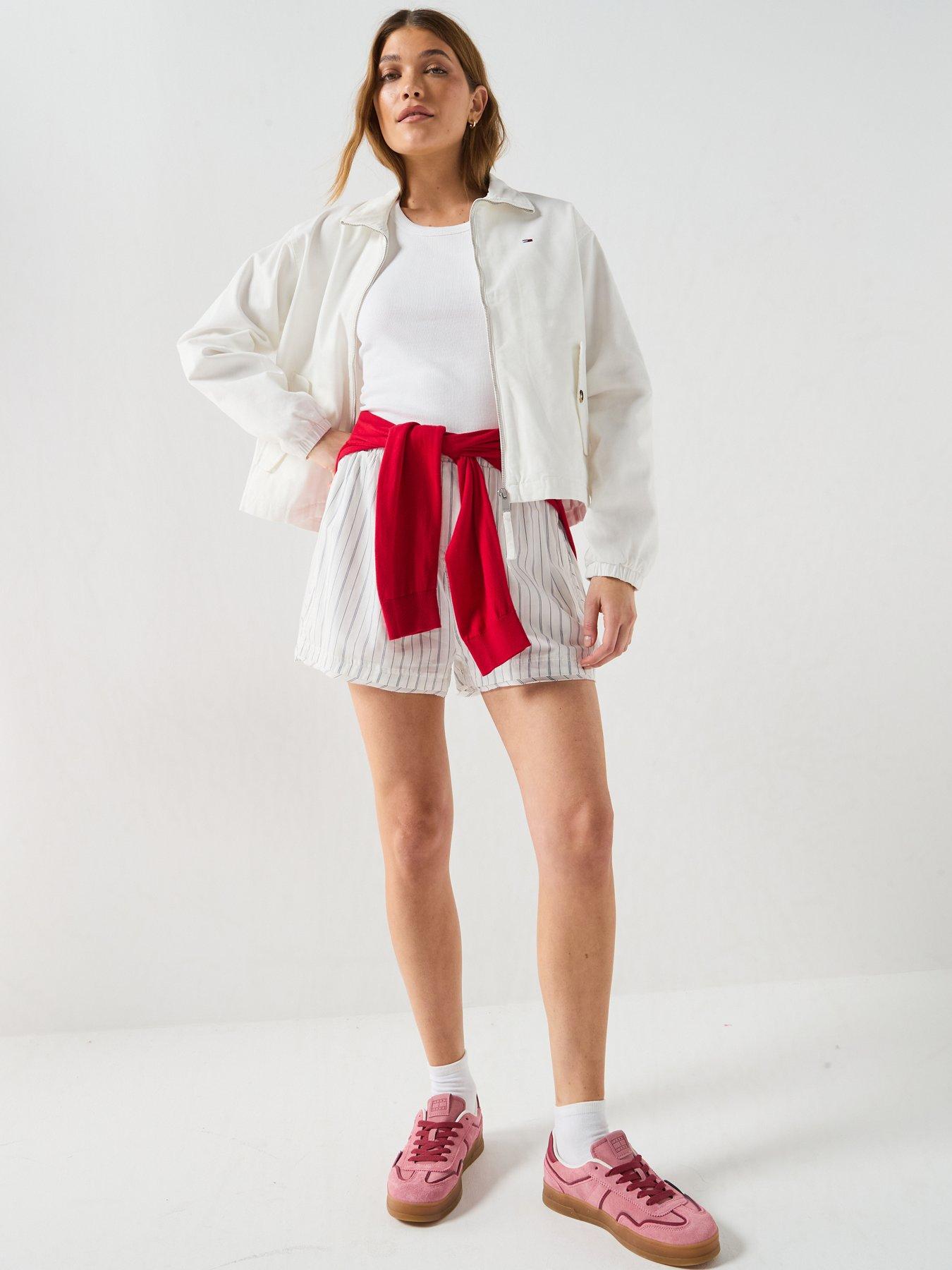 Image 3 of 6 of Tommy Jeans Peached Canvas Zip-Through&nbsp;Jacket - Cream