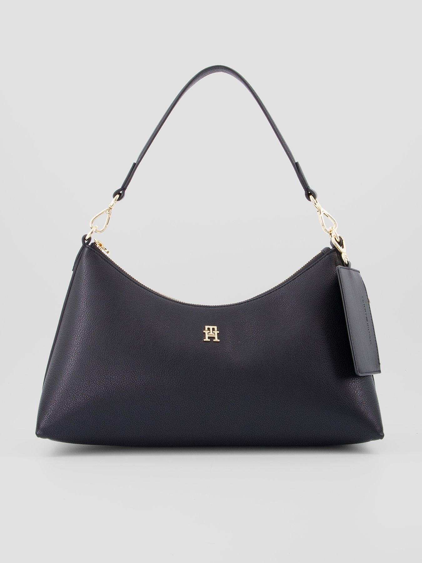 Tommy Hilfiger Icon Pebble Grain Shoulder Bag - Black