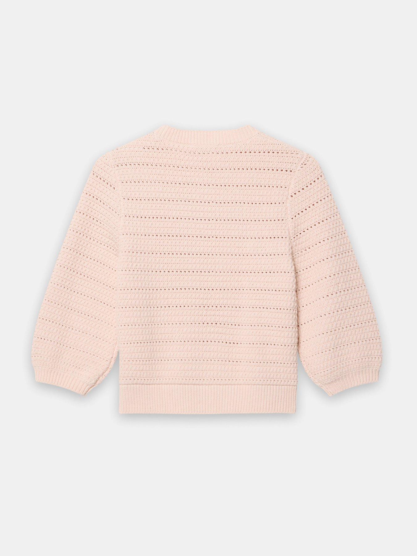 Image 6 of 6 of Mint Velvet Flower Detail Knit Top - Pink