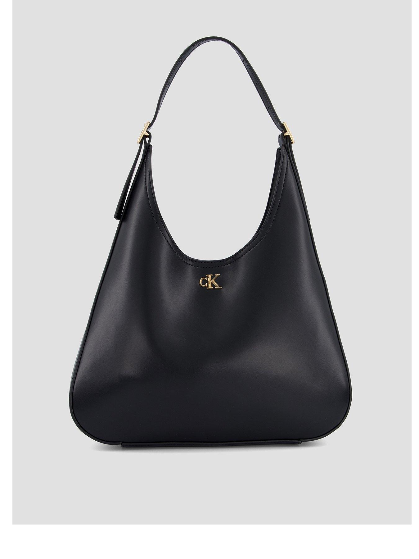 Calvin Klein Ck Medium Shoulder Bag - Black
