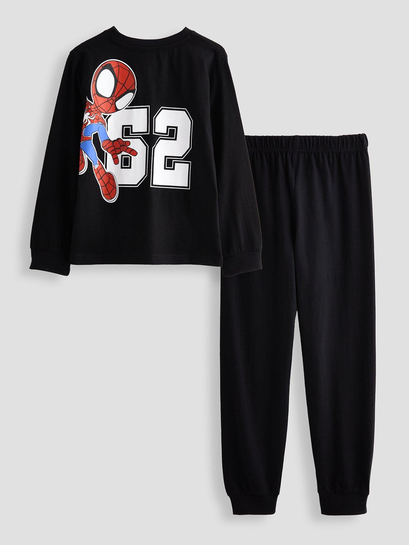 Image 1 of 5 of The Very Collection Spidey Marvel 28 Back Print Pyjamas