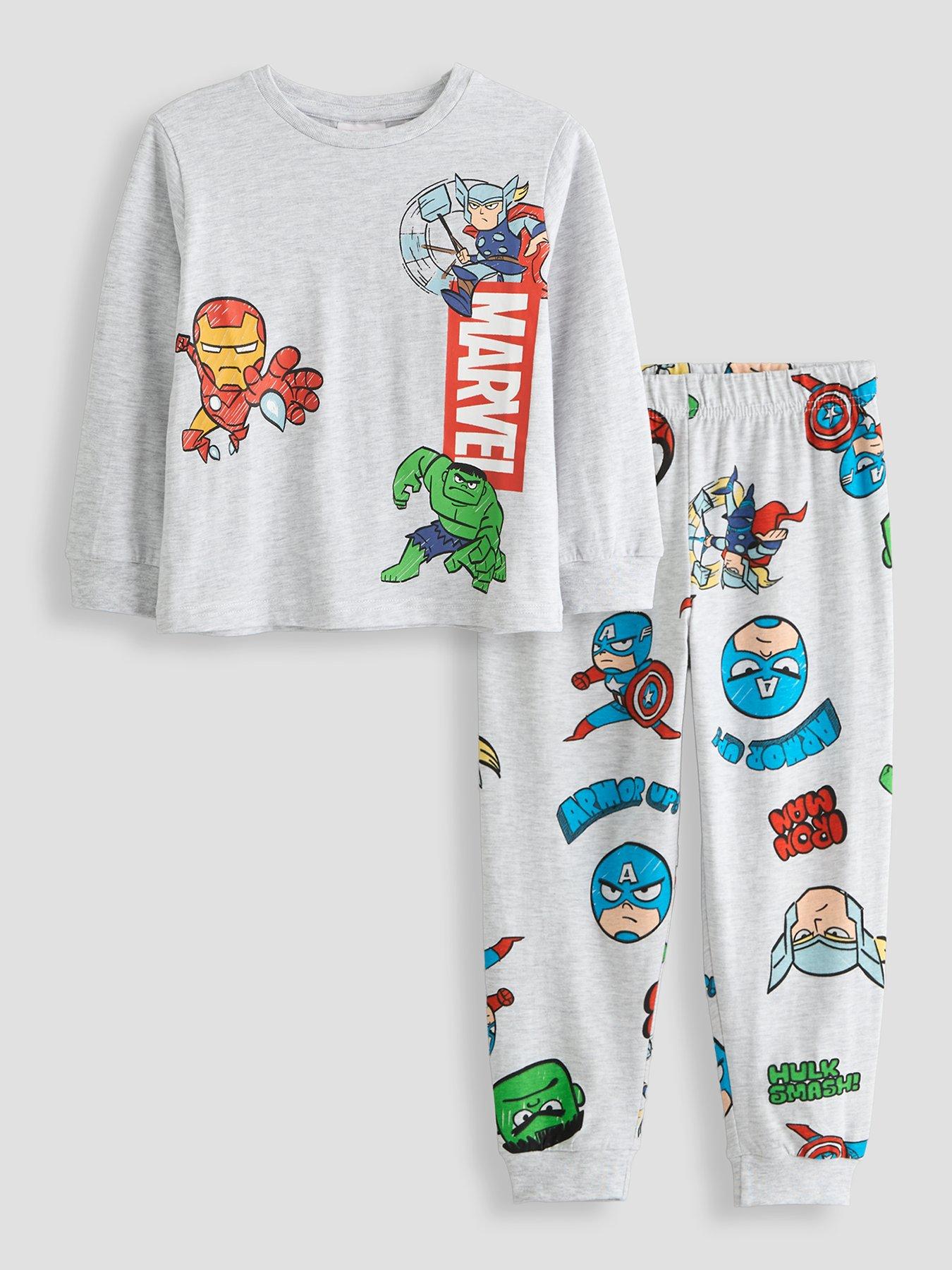 The Very Collection Marvel Back Print Pyjamas - Grey