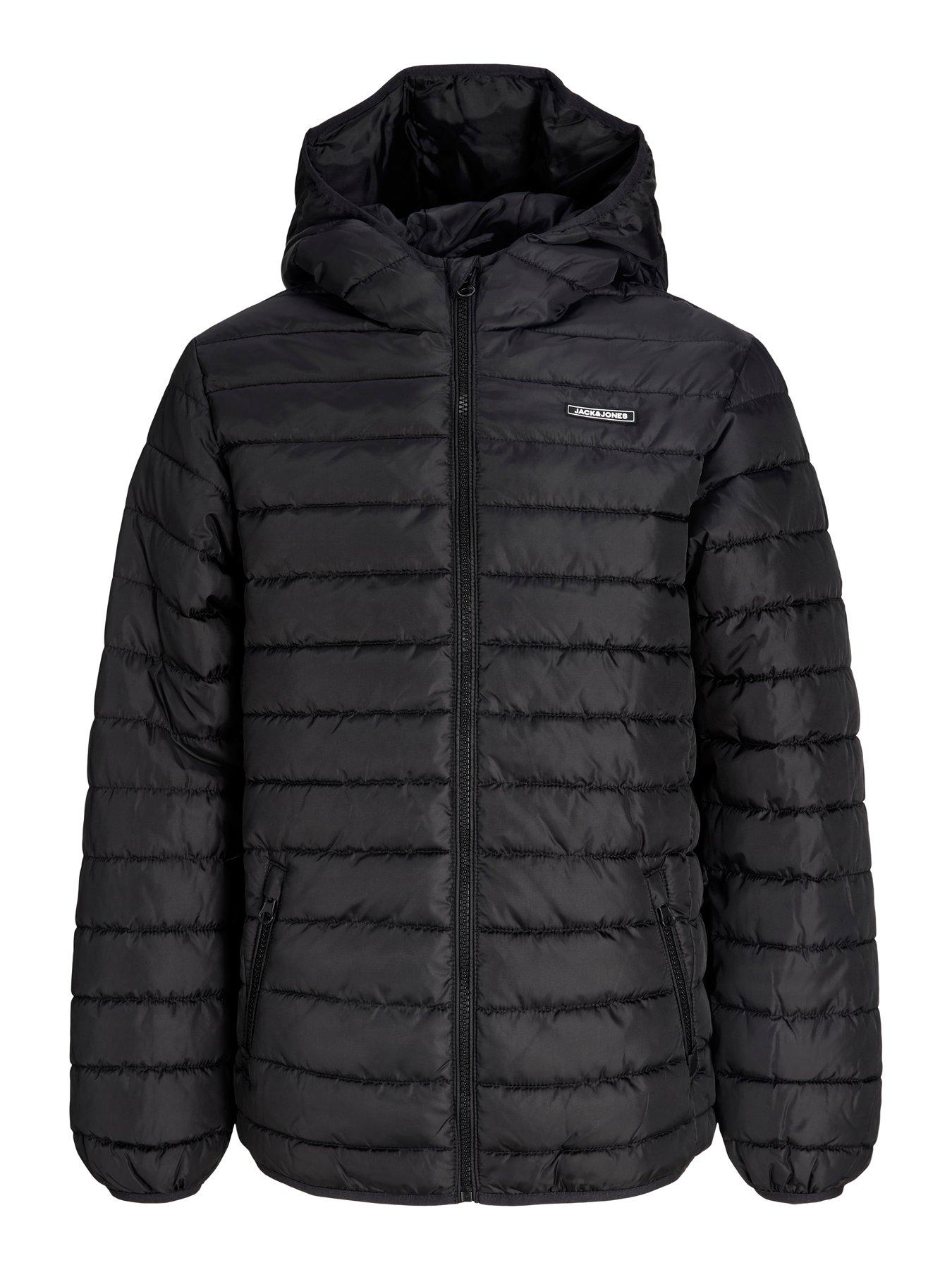 Image 6 of 6 of Jack & Jones Junior Boys Elvis Lightweight Padded Jacket - Black