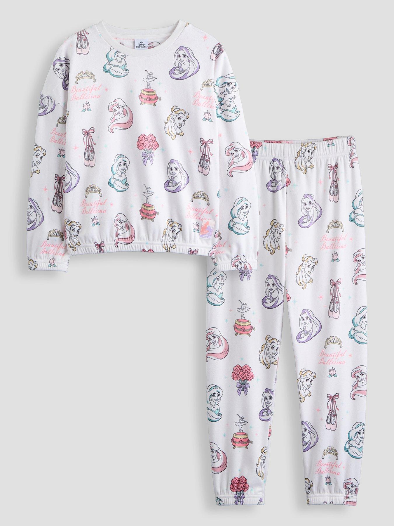 Image 1 of 6 of The Very Collection Disney Princess Fleece Pyjamas