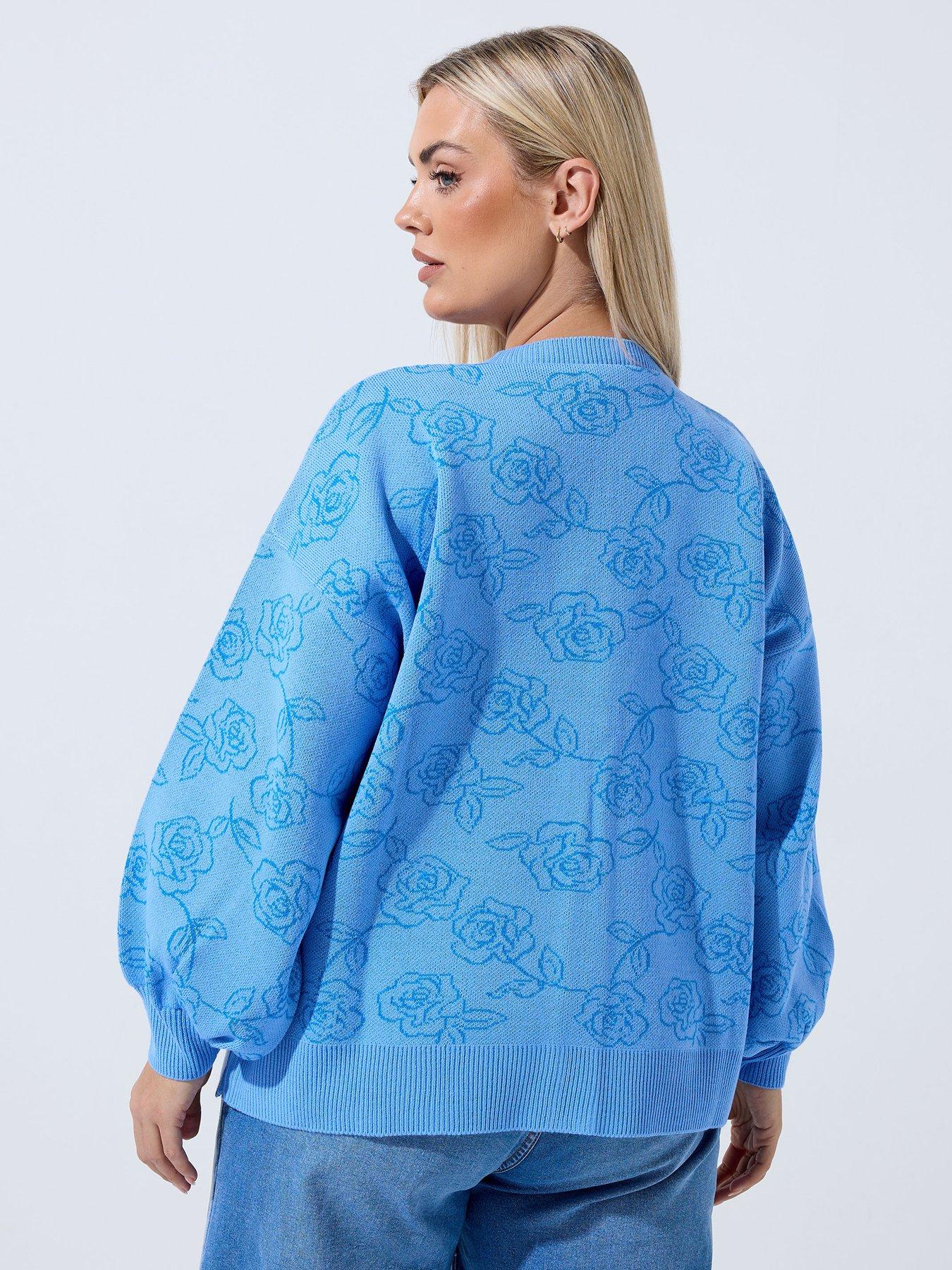 Image 2 of 5 of Yours Curve Rose Cardigan