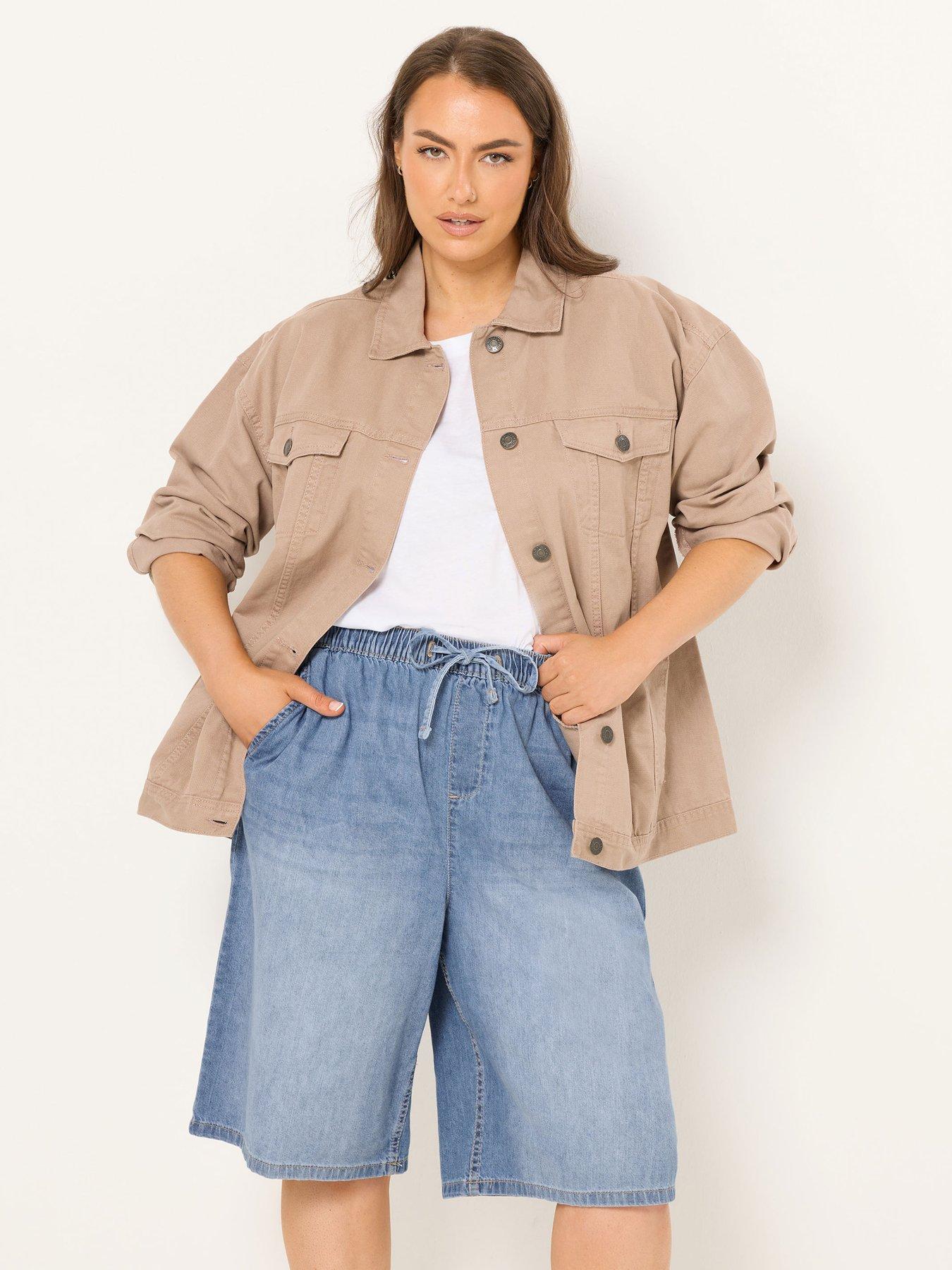 yours-curve-pull-on-denim-jort-blue