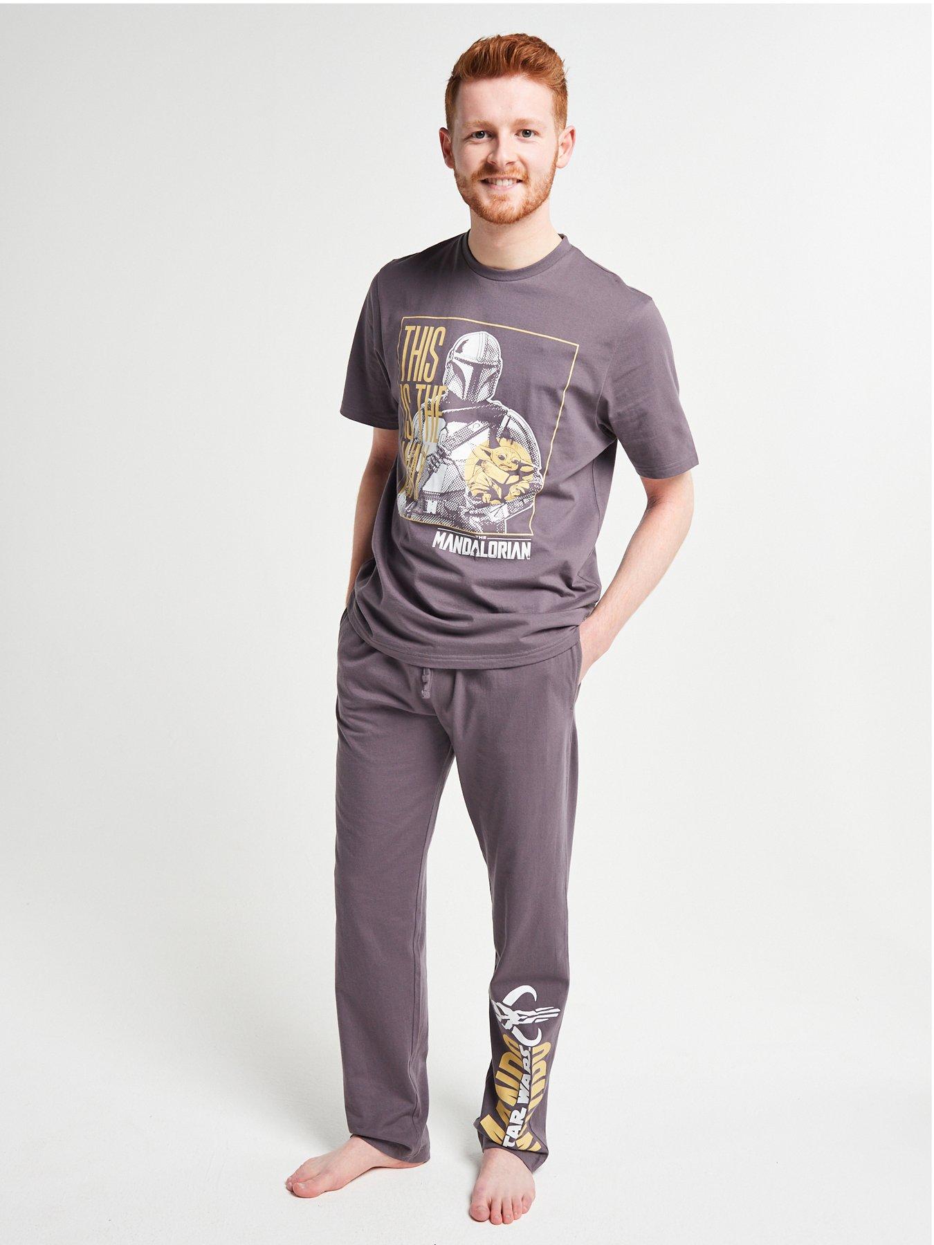 Image 1 of 6 of Brand Threads Mens The Mandalorian Short Sleeve Pyjama Set
