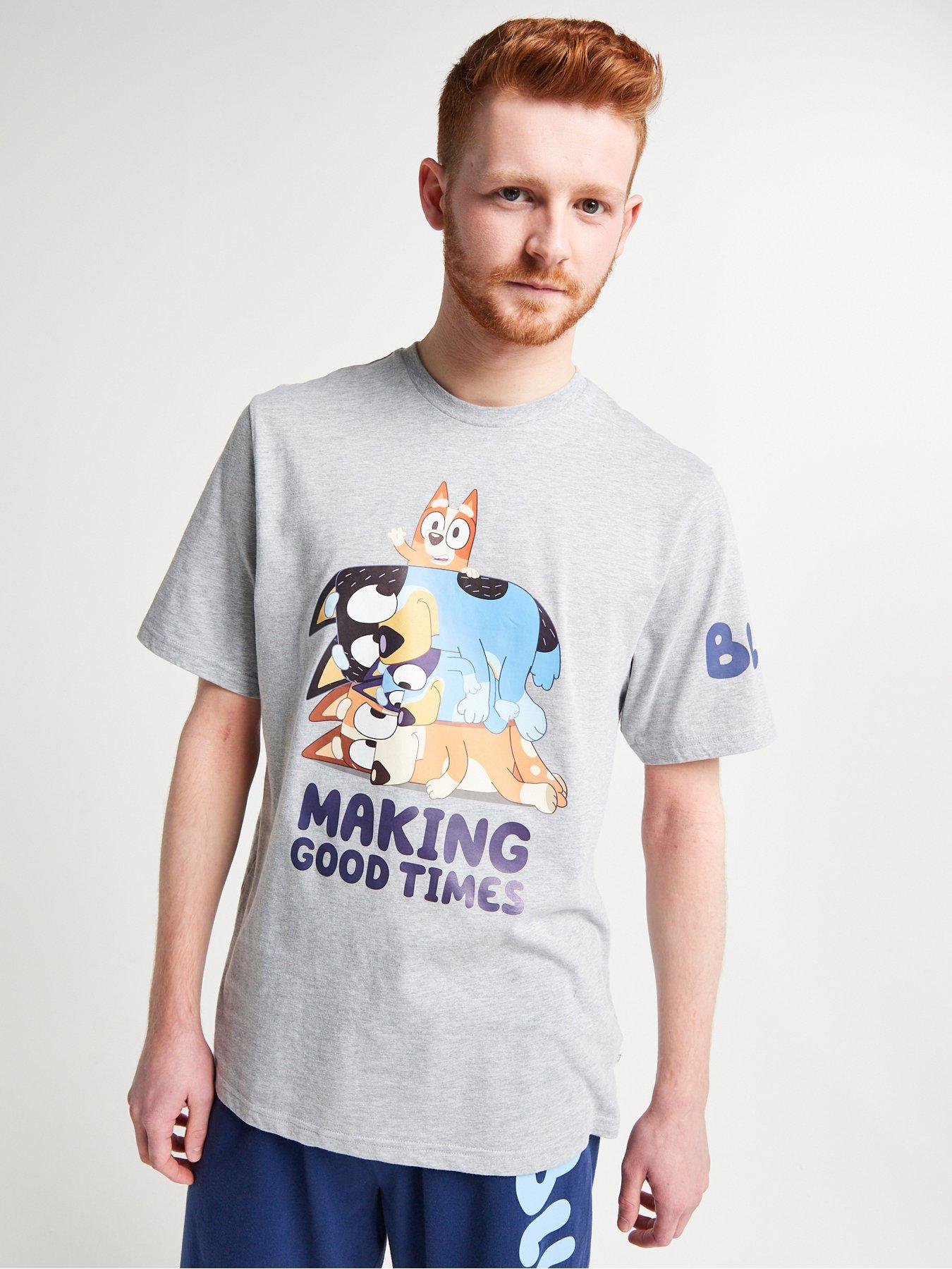 Brand Threads Bluey Fathers Day Men Short Pyjama Set