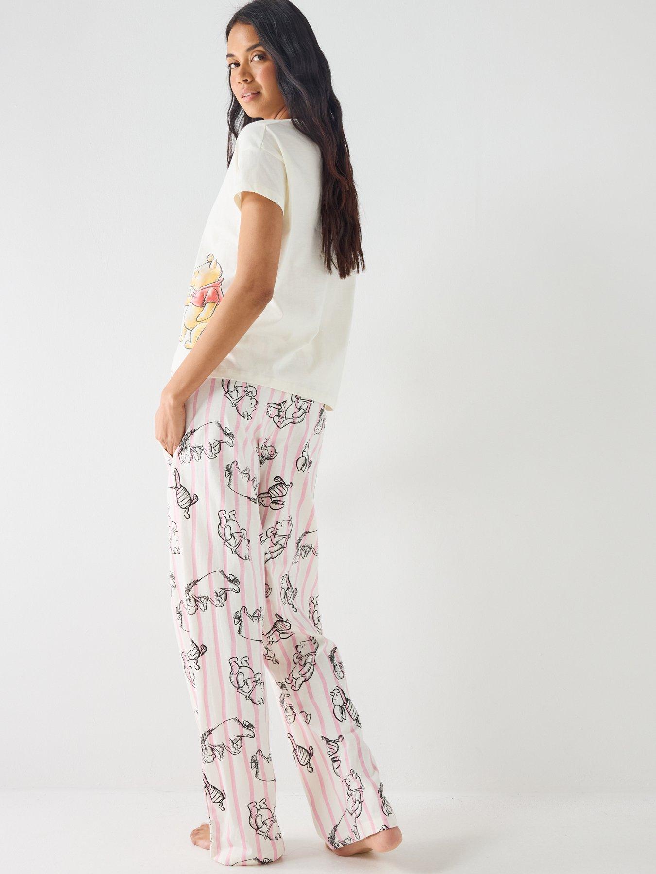Image 2 of 6 of Brand Threads Ladies Winnie The Pooh Long Leg Pyjama Set