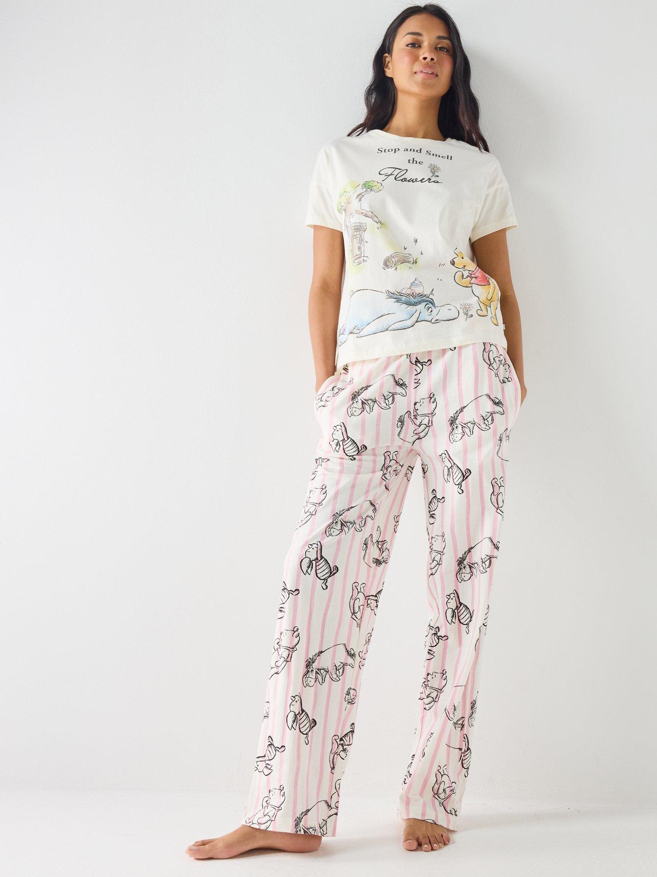 Image 3 of 6 of Brand Threads Ladies Winnie The Pooh Long Leg Pyjama Set
