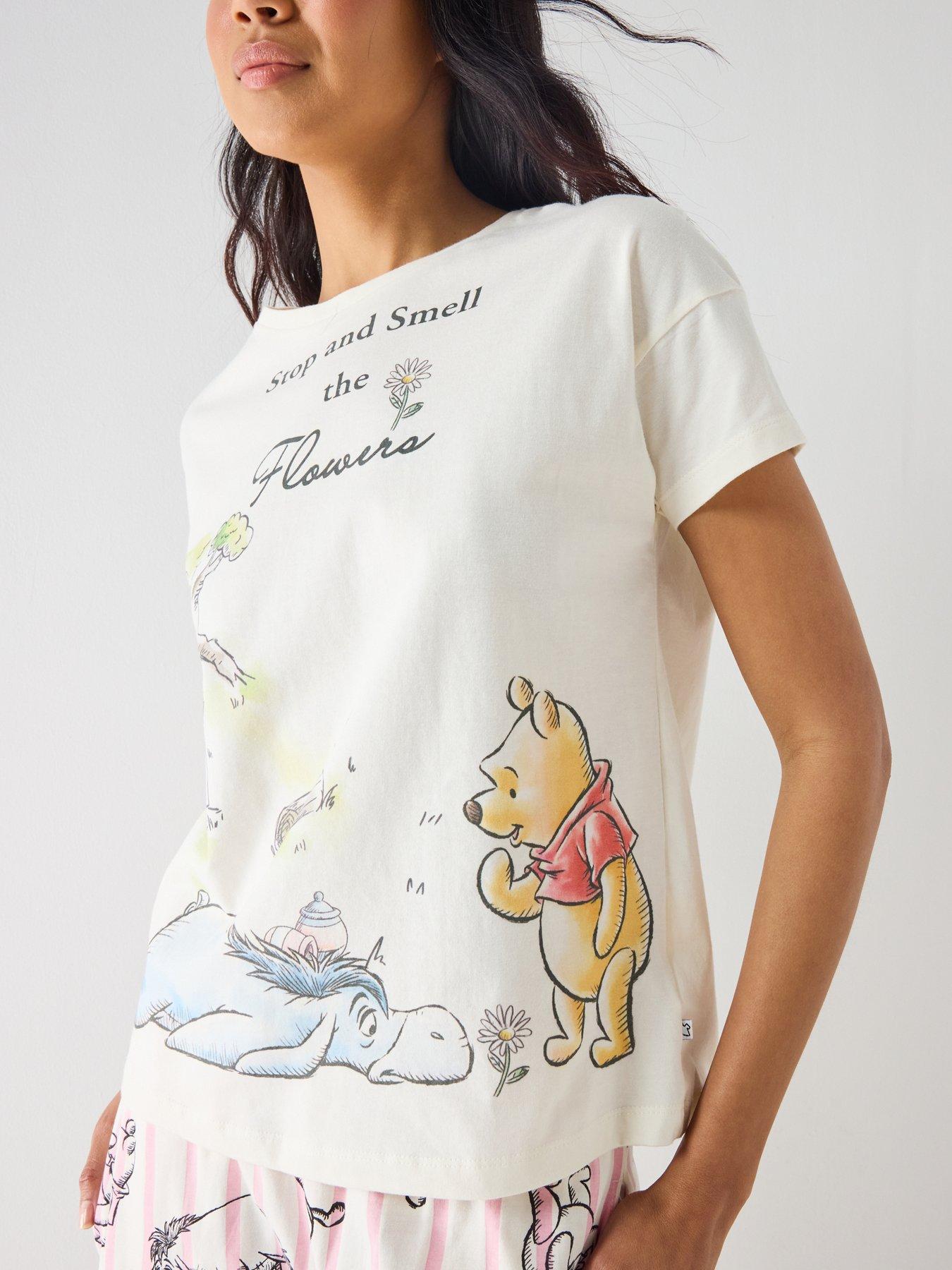 Image 4 of 6 of Brand Threads Ladies Winnie The Pooh Long Leg Pyjama Set
